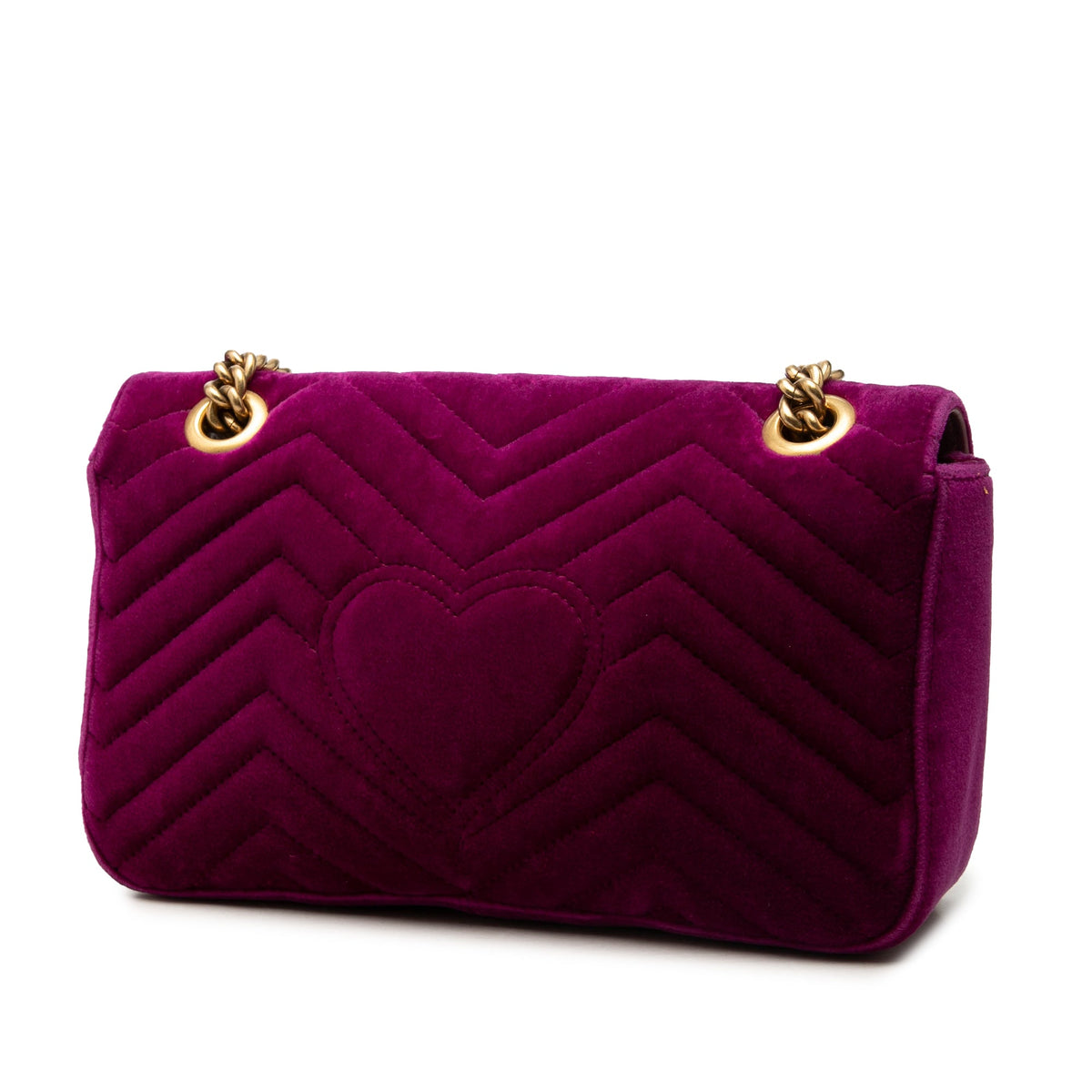 Gucci Medium GG Marmont Matelasse Velvet Shoulder Bag
