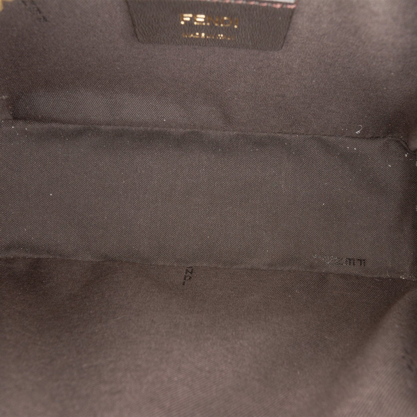 Fendi Glazed Fabric Vitello Century FF 1974 Camera Bag