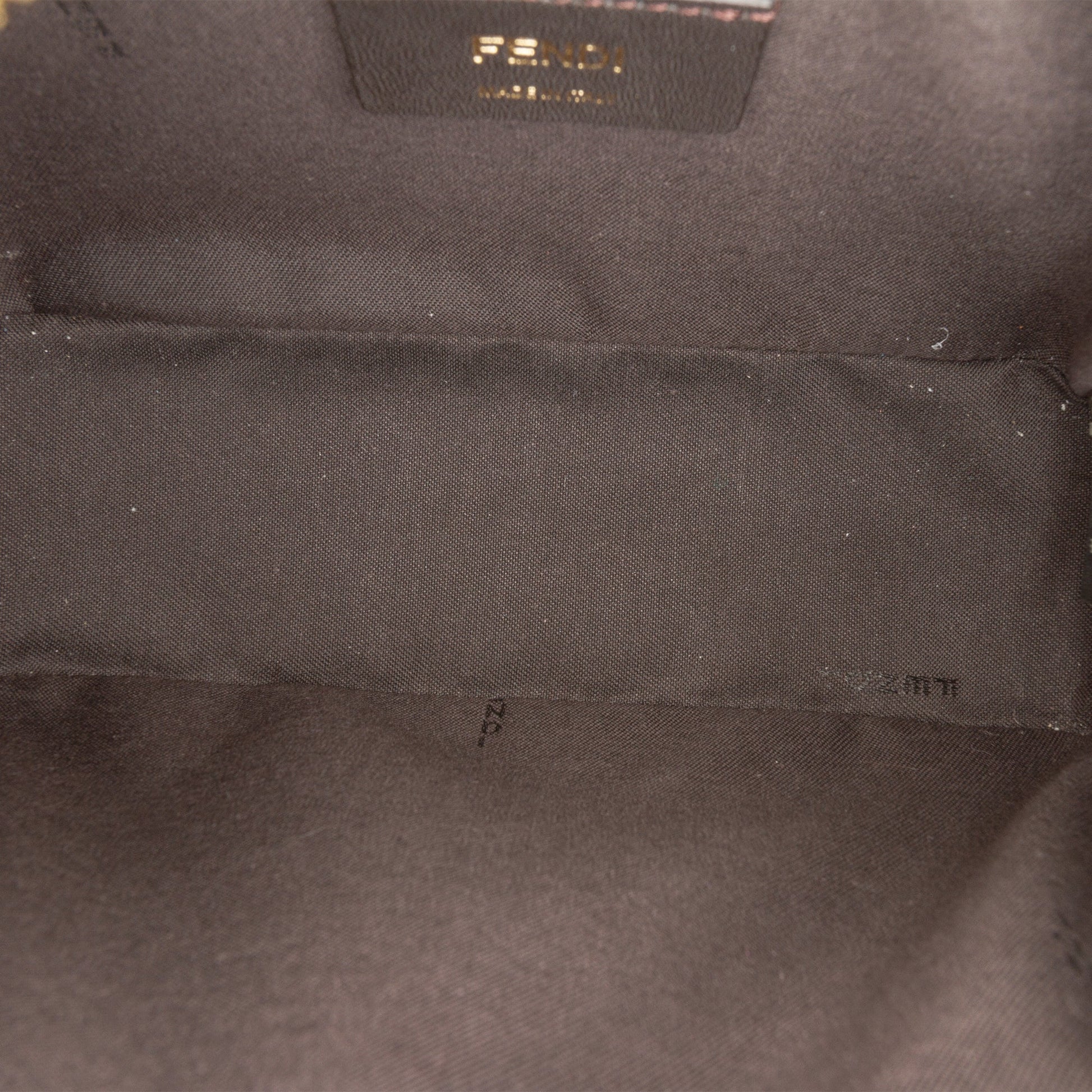 Fendi Glazed Fabric Vitello Century FF 1974 Camera Bag