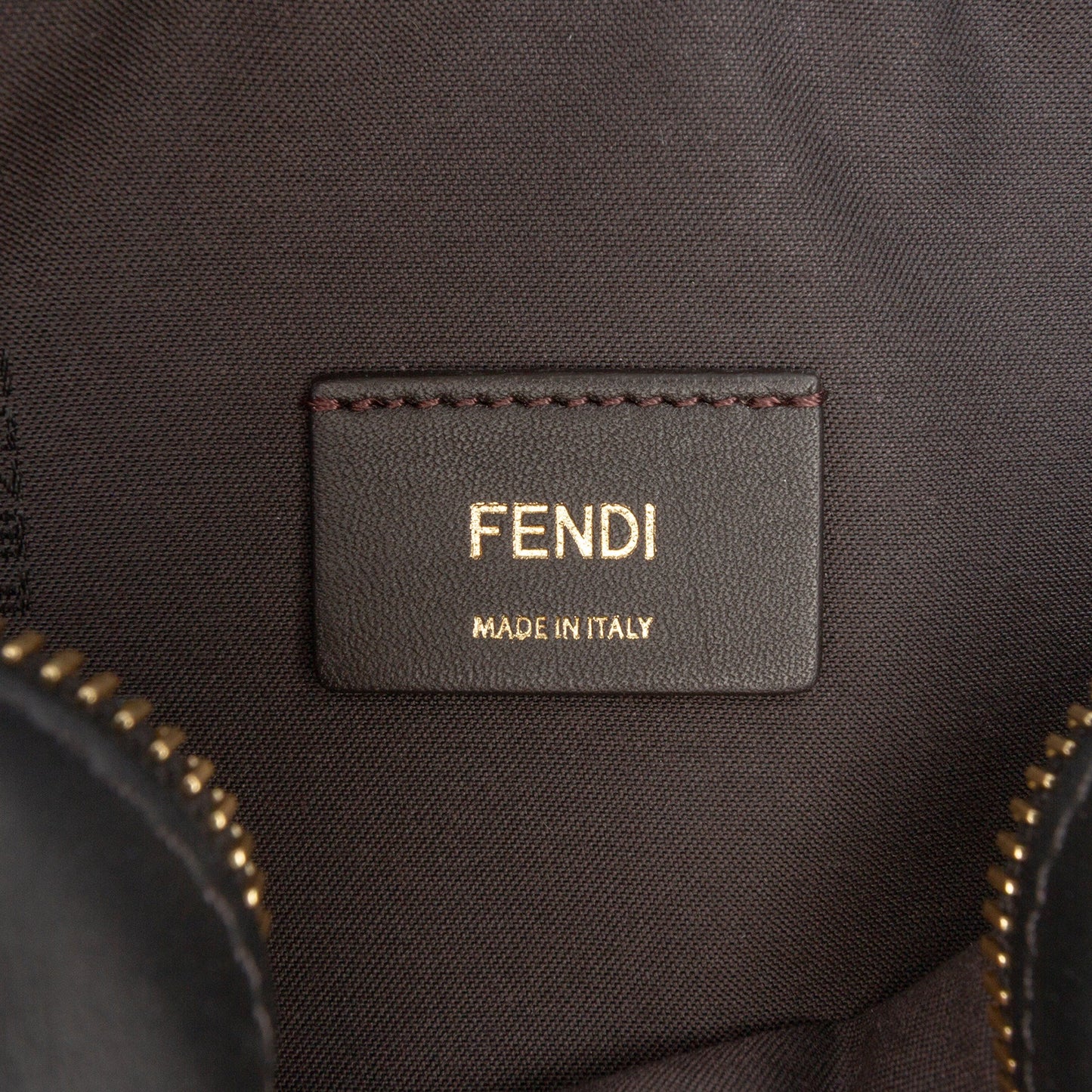 Fendi Glazed Fabric Vitello Century FF 1974 Camera Bag