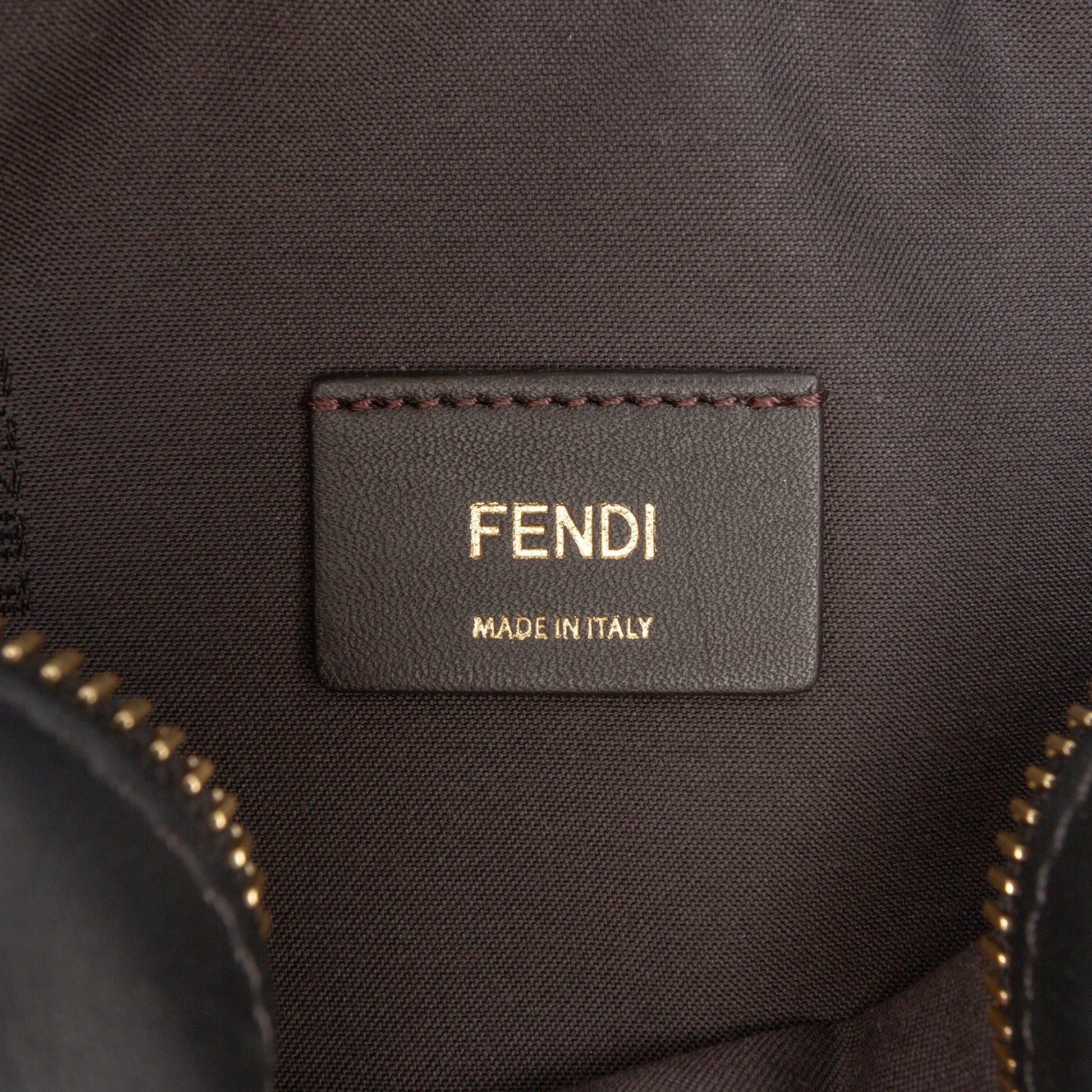 Fendi Glazed Fabric Vitello Century FF 1974 Camera Bag