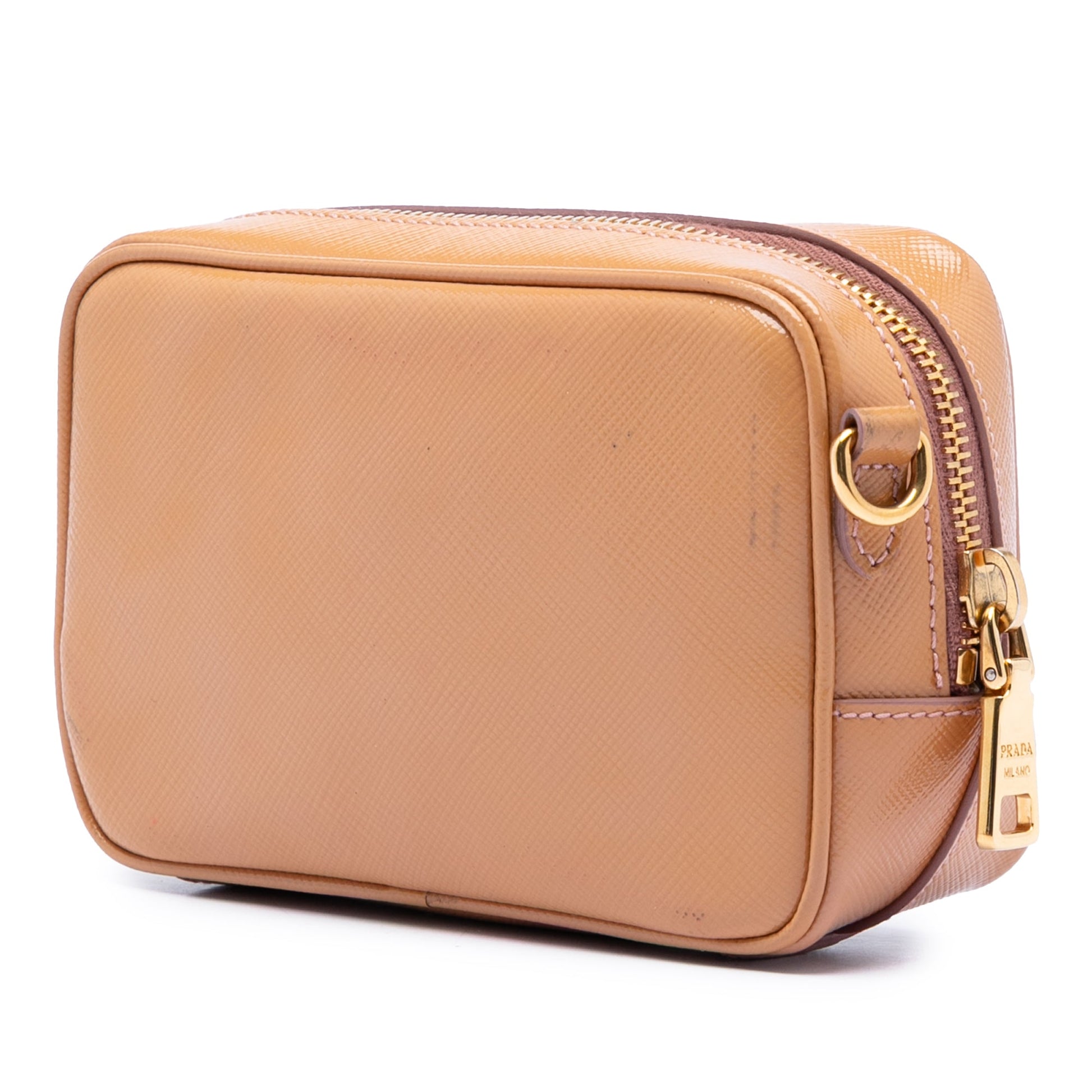 Prada Saffiano Vernice Bow Camera Bag