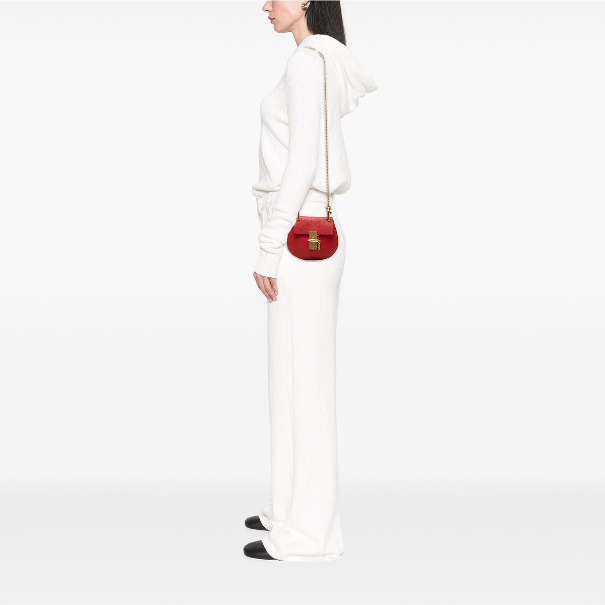Chloé Nano Grained Lambskin Drew Crossbody