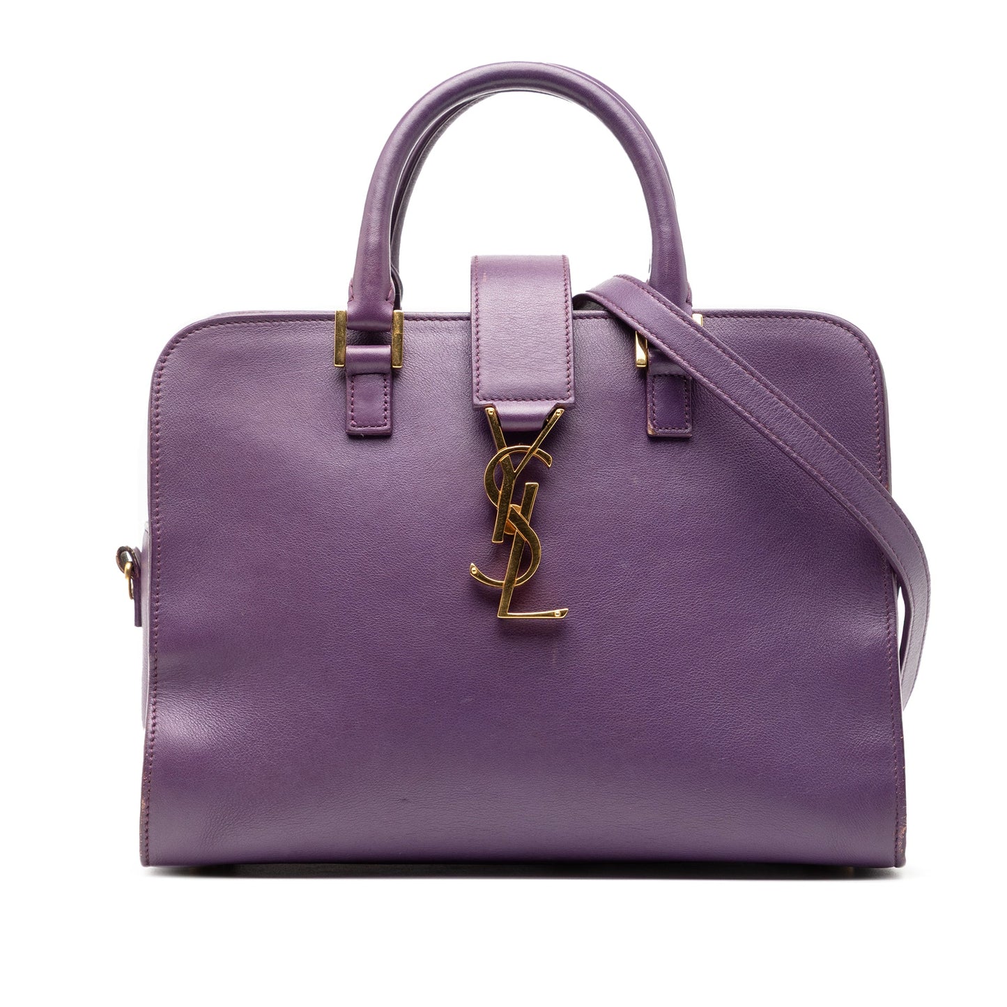 Saint Laurent Baby Leather Monogram Cabas Satchel