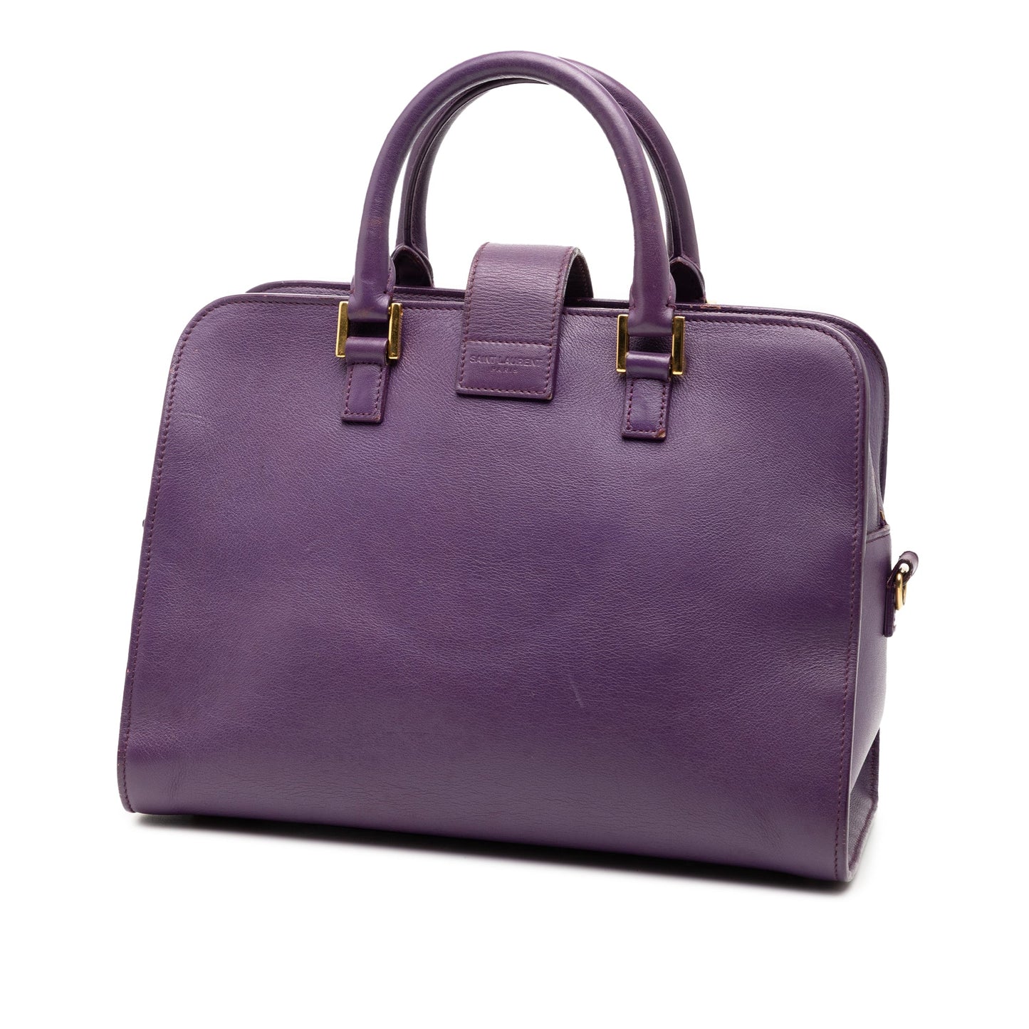 Saint Laurent Baby Leather Monogram Cabas Satchel