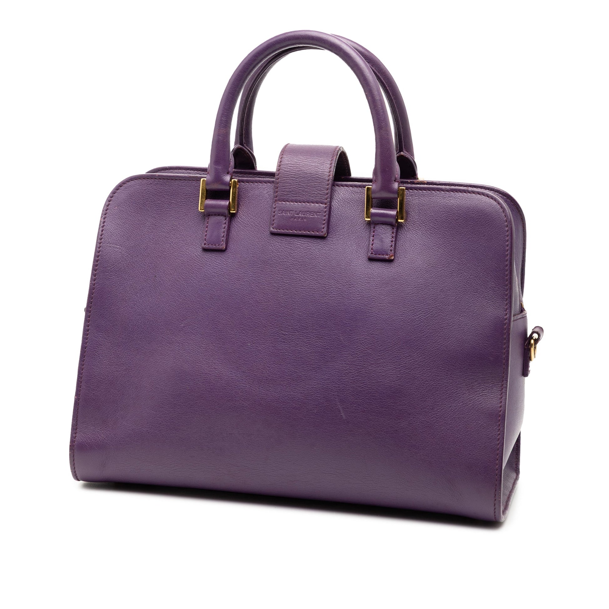 Saint Laurent Baby Leather Monogram Cabas Satchel