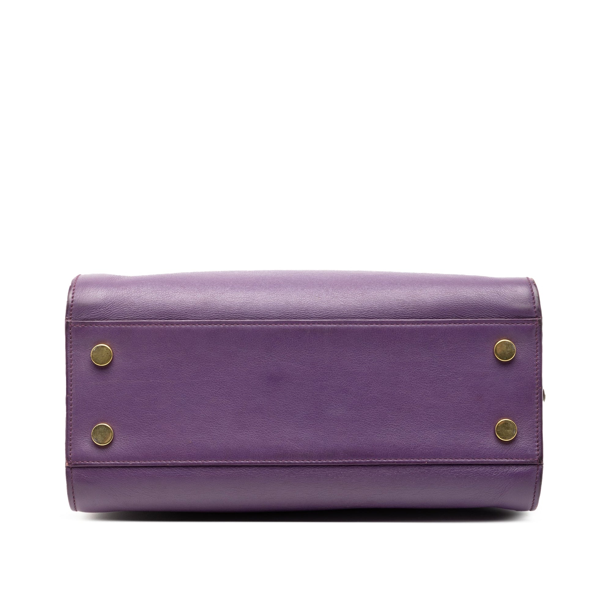 Saint Laurent Baby Leather Monogram Cabas Satchel