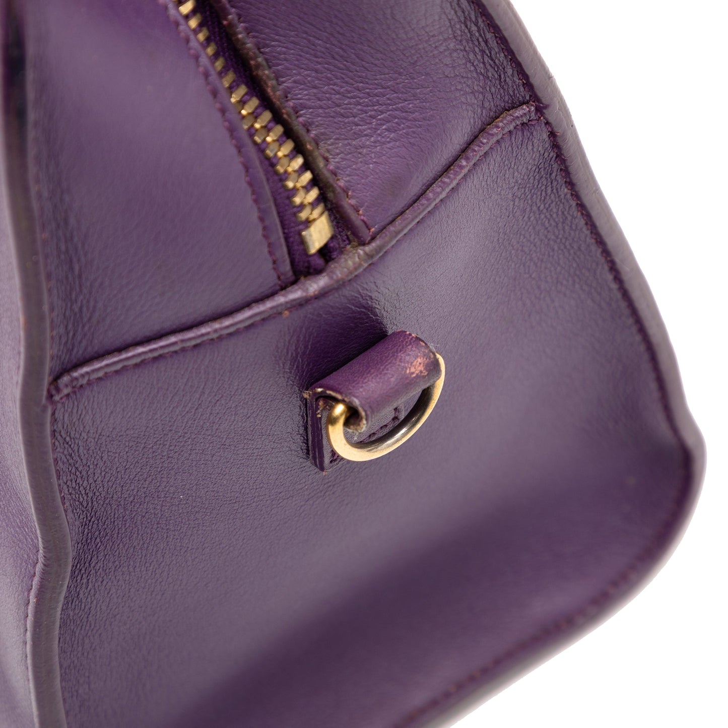 Saint Laurent Baby Leather Monogram Cabas Satchel