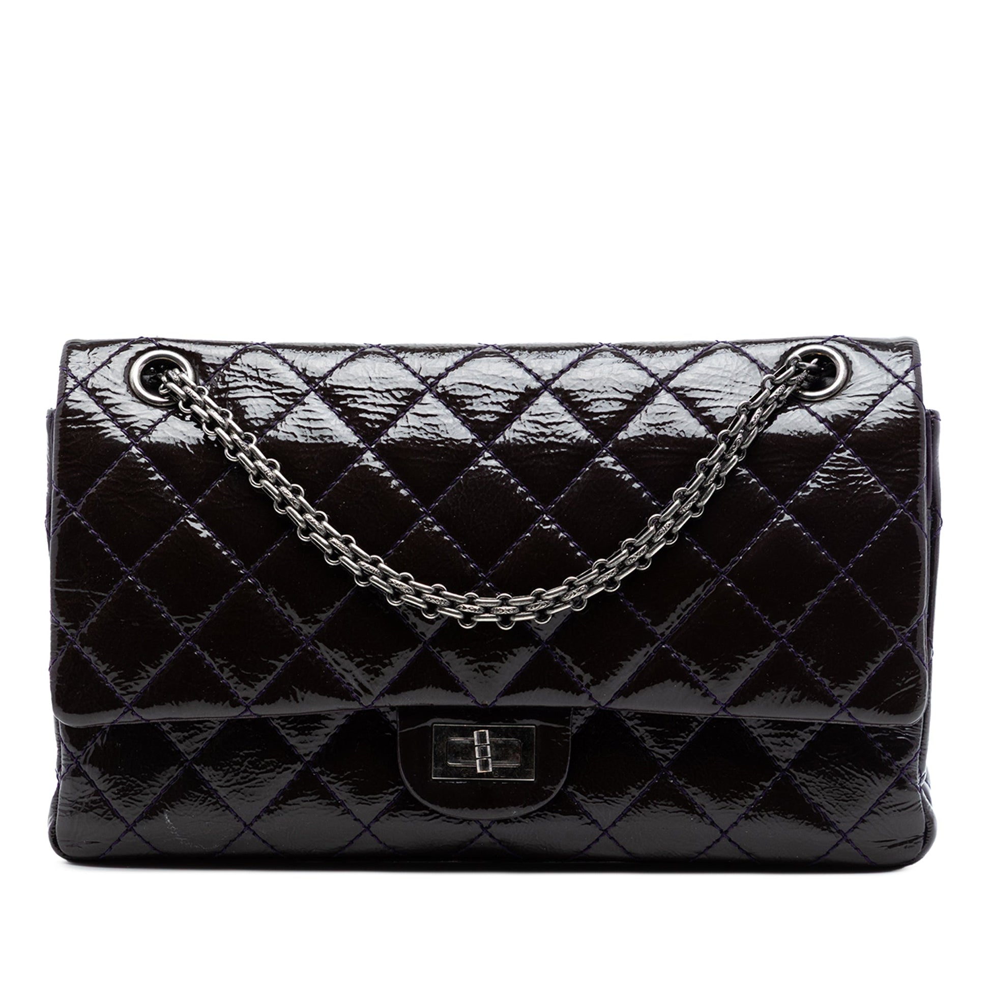 Chanel Quilted Patent Reissue 2.55 Double Flap 226