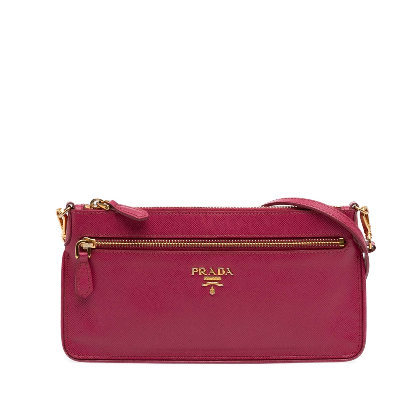 Prada Saffiano Lux Top Zip Crossbody