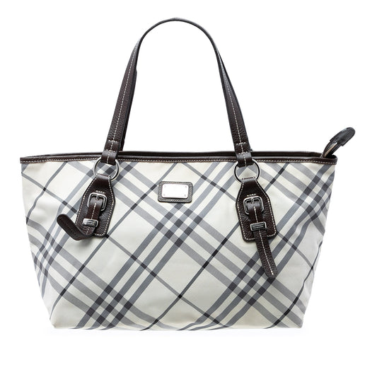 Burberry Nova Check Canvas Tote