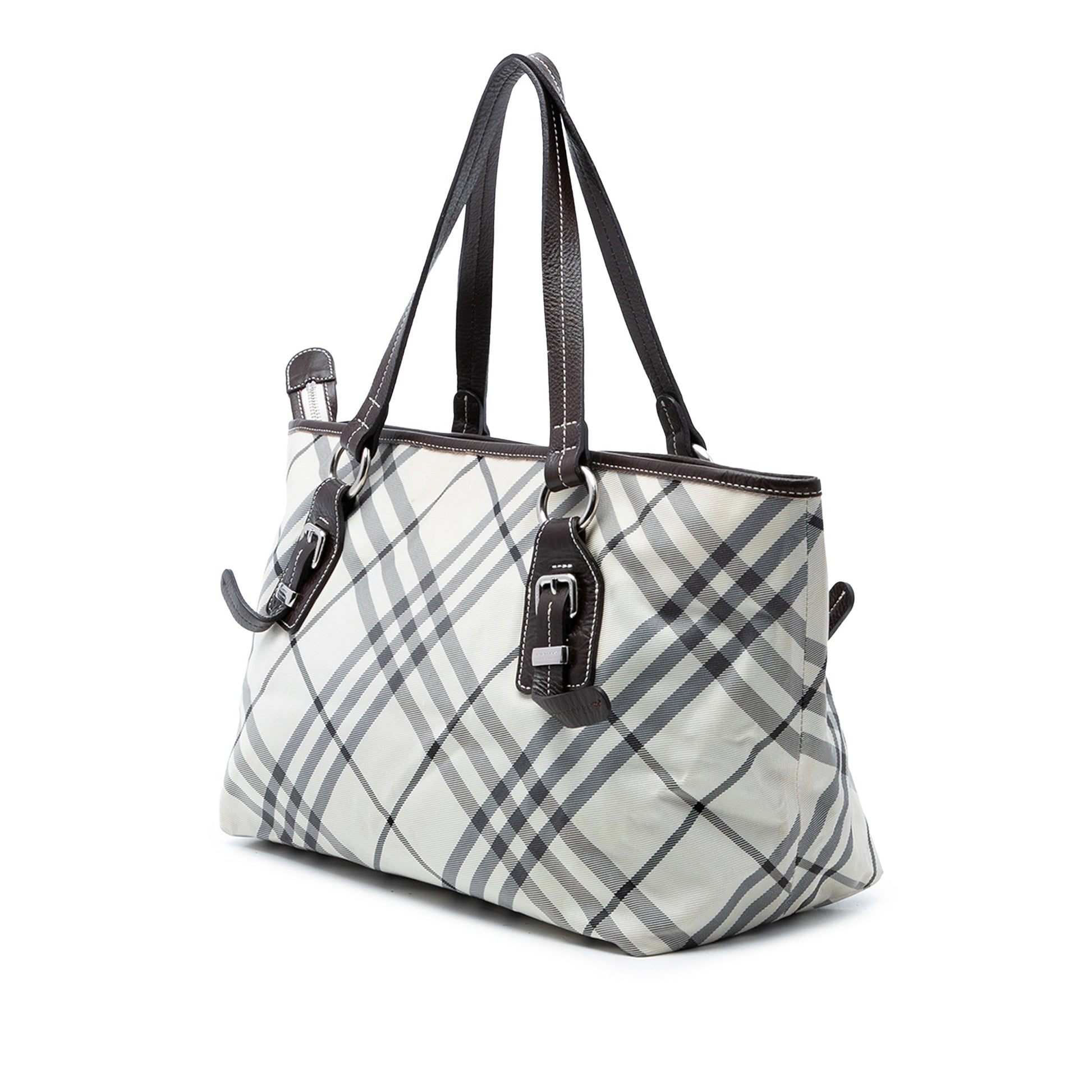 Burberry Nova Check Canvas Tote