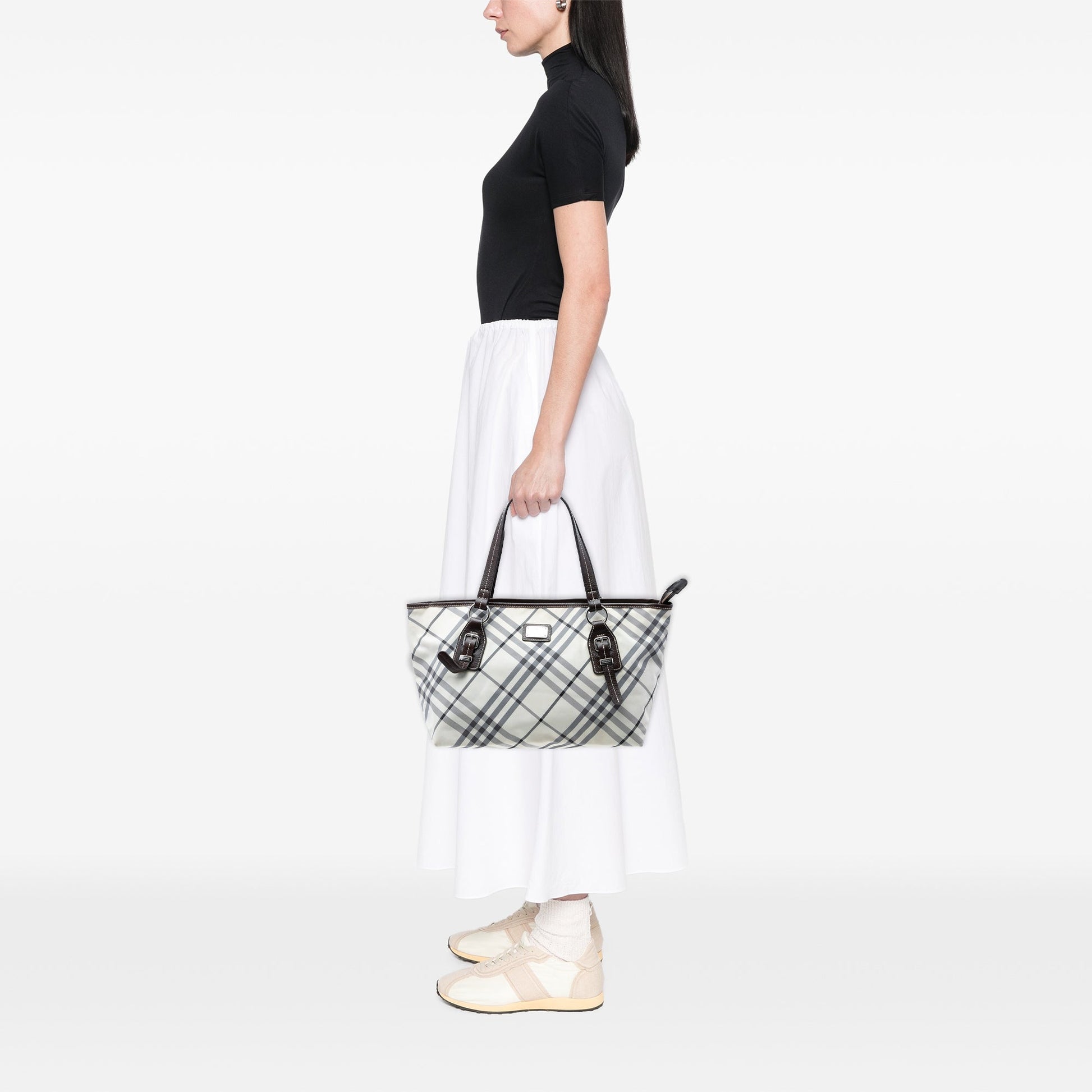 Burberry Nova Check Canvas Tote