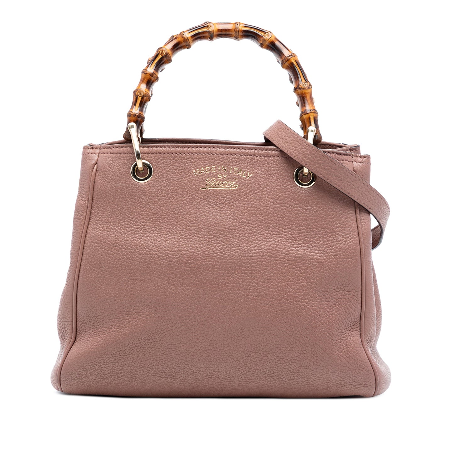 Gucci Small Calfskin Bamboo Shopper Satchel
