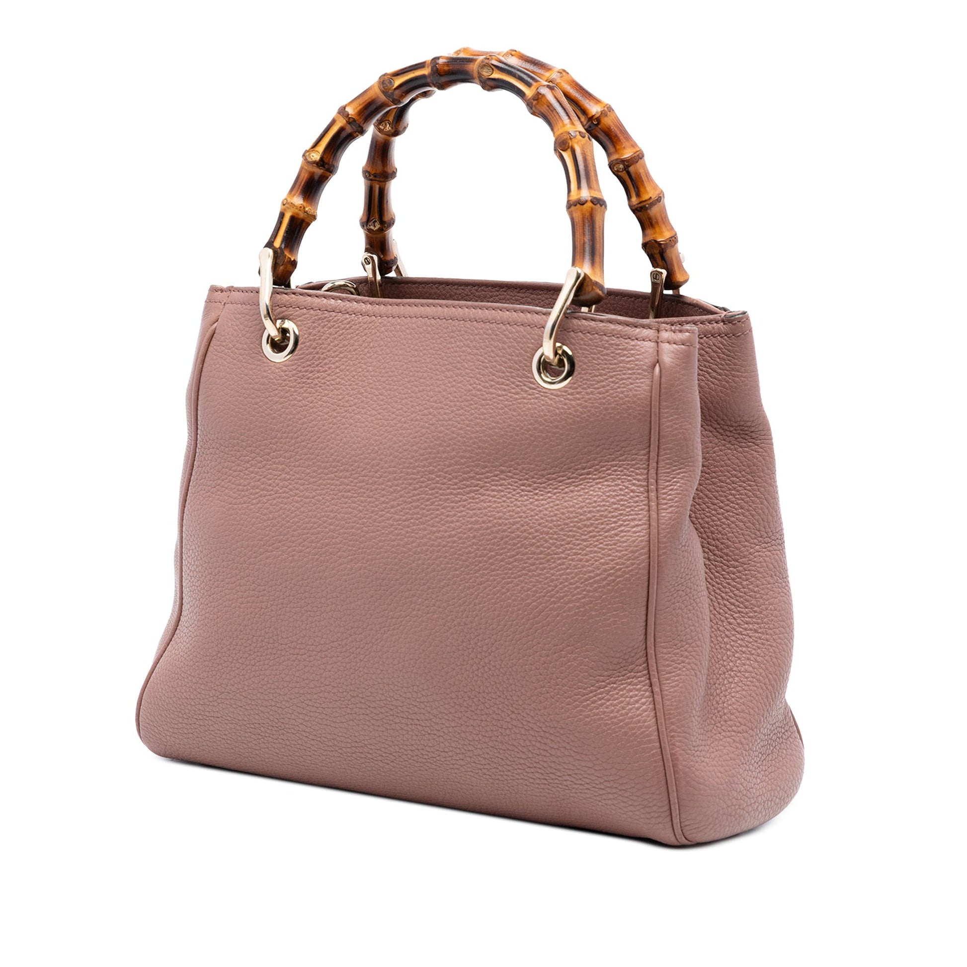 Gucci Small Calfskin Bamboo Shopper Satchel