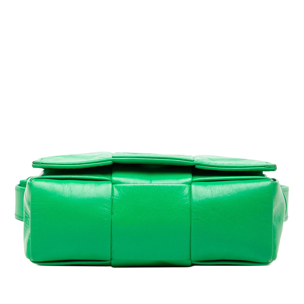 Bottega Veneta Candy Nappa Intrecciato Cassette Crossbody — Green