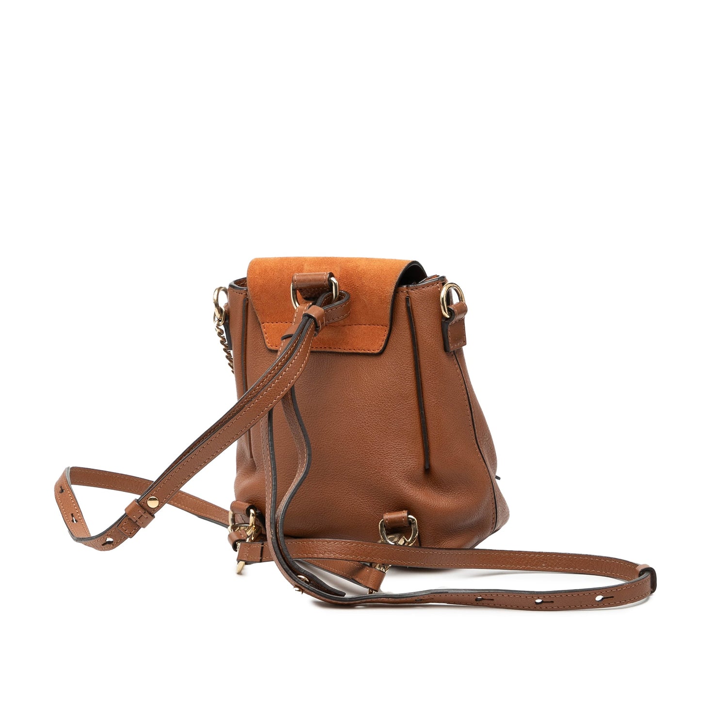 Chloé Mini Calfskin and Suede Faye Backpack