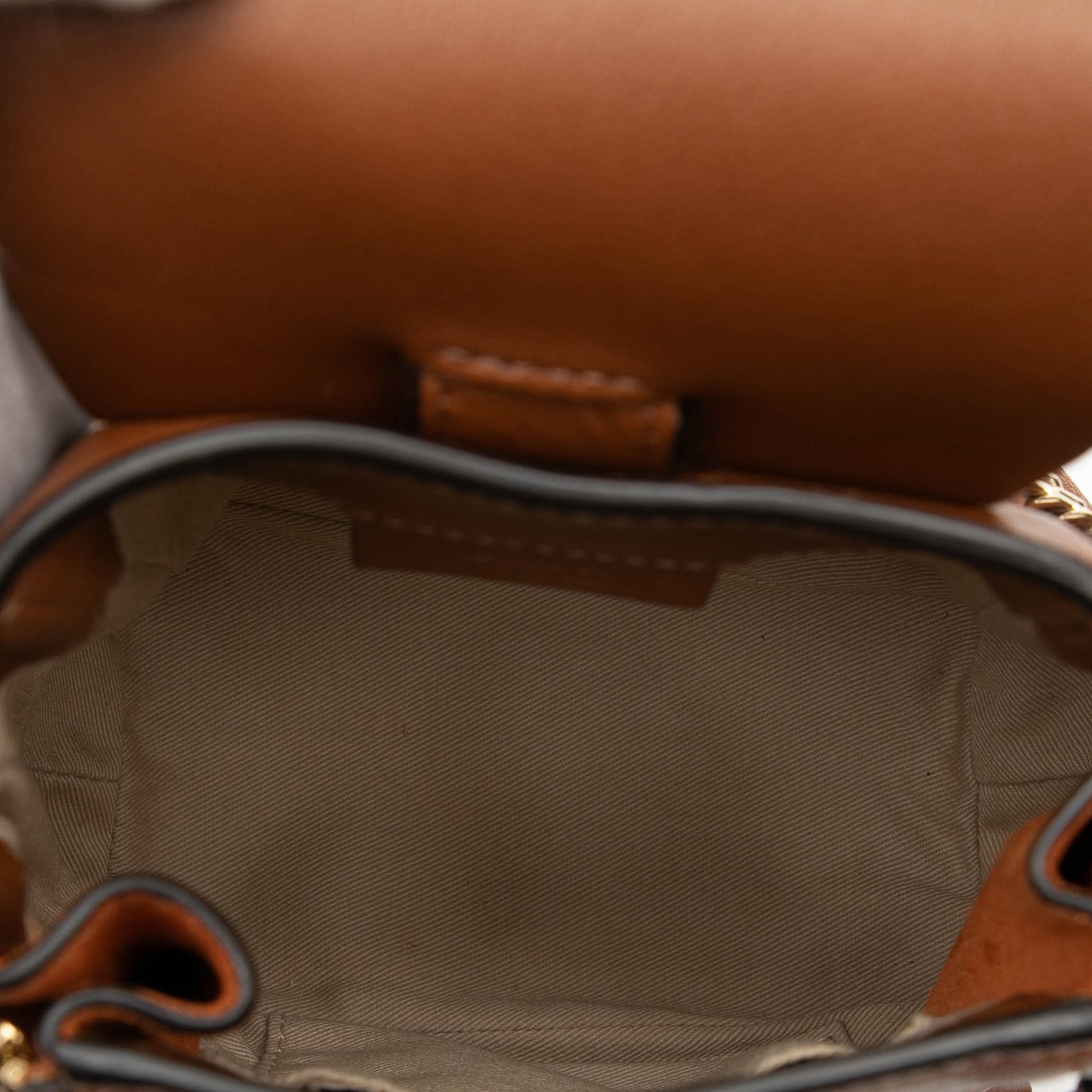 Chloé Mini Calfskin and Suede Faye Backpack
