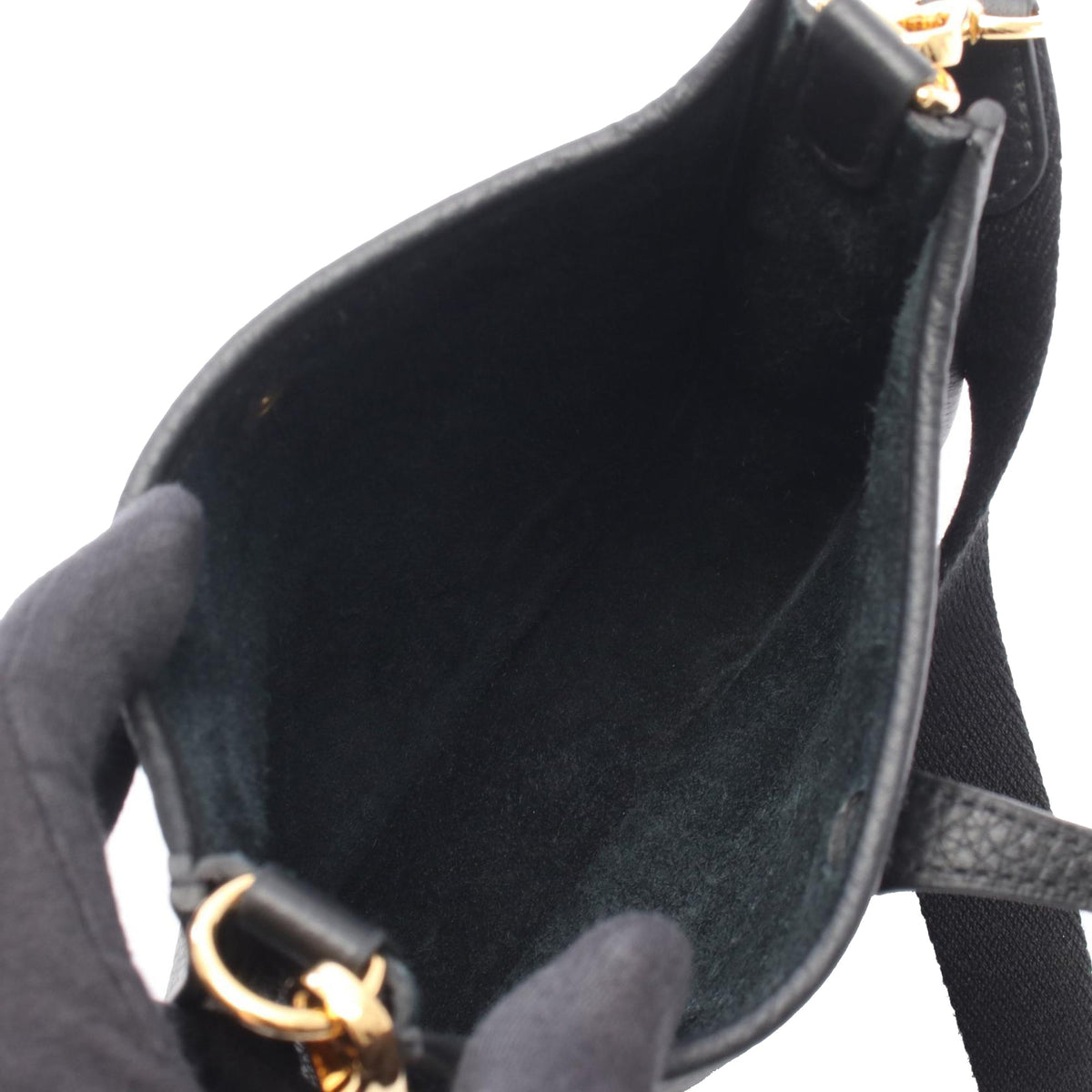 Hermès Clemence Evelyne 16 Amazone — Black