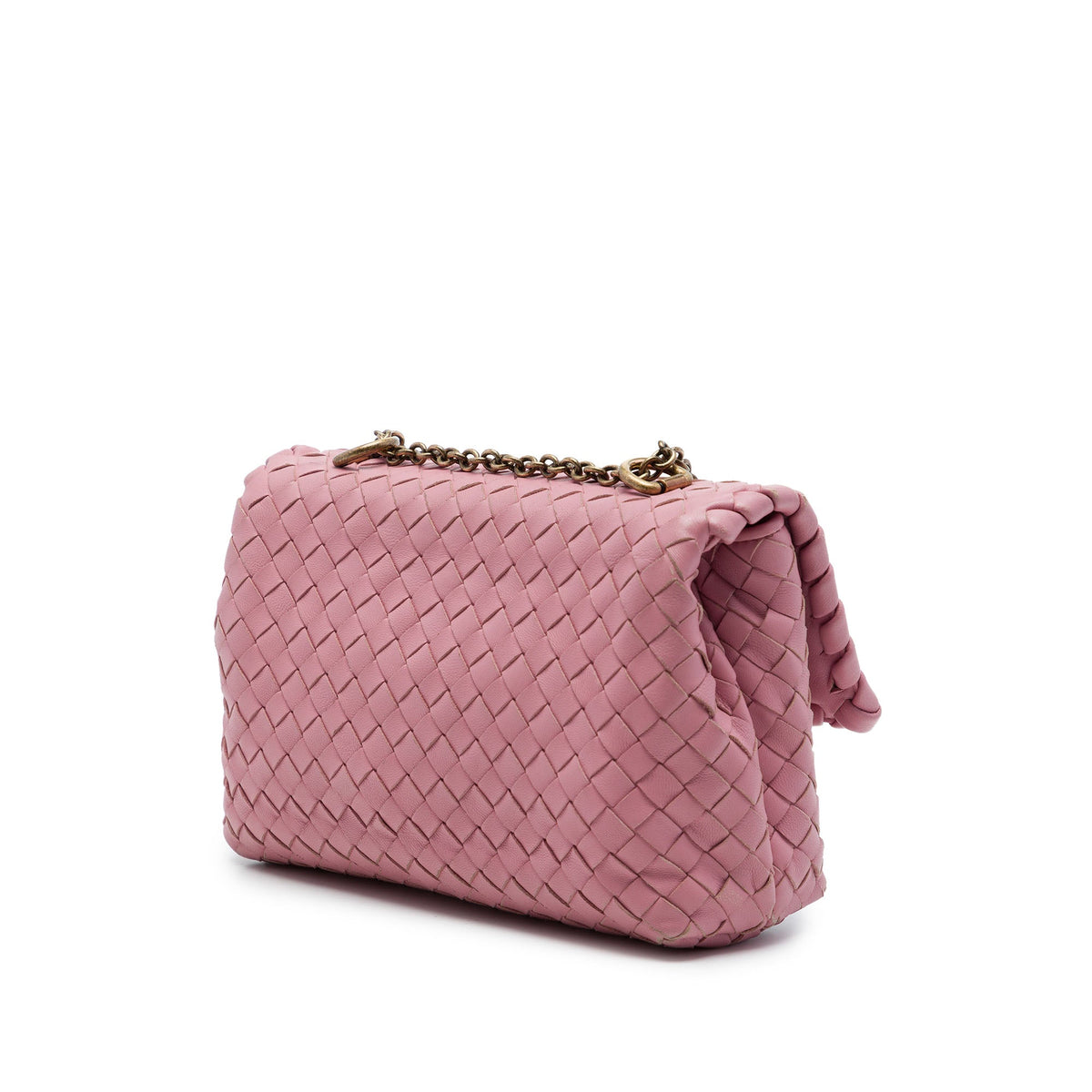 Bottega Veneta Small Nappa Intrecciato Olimpia Shoulder Bag