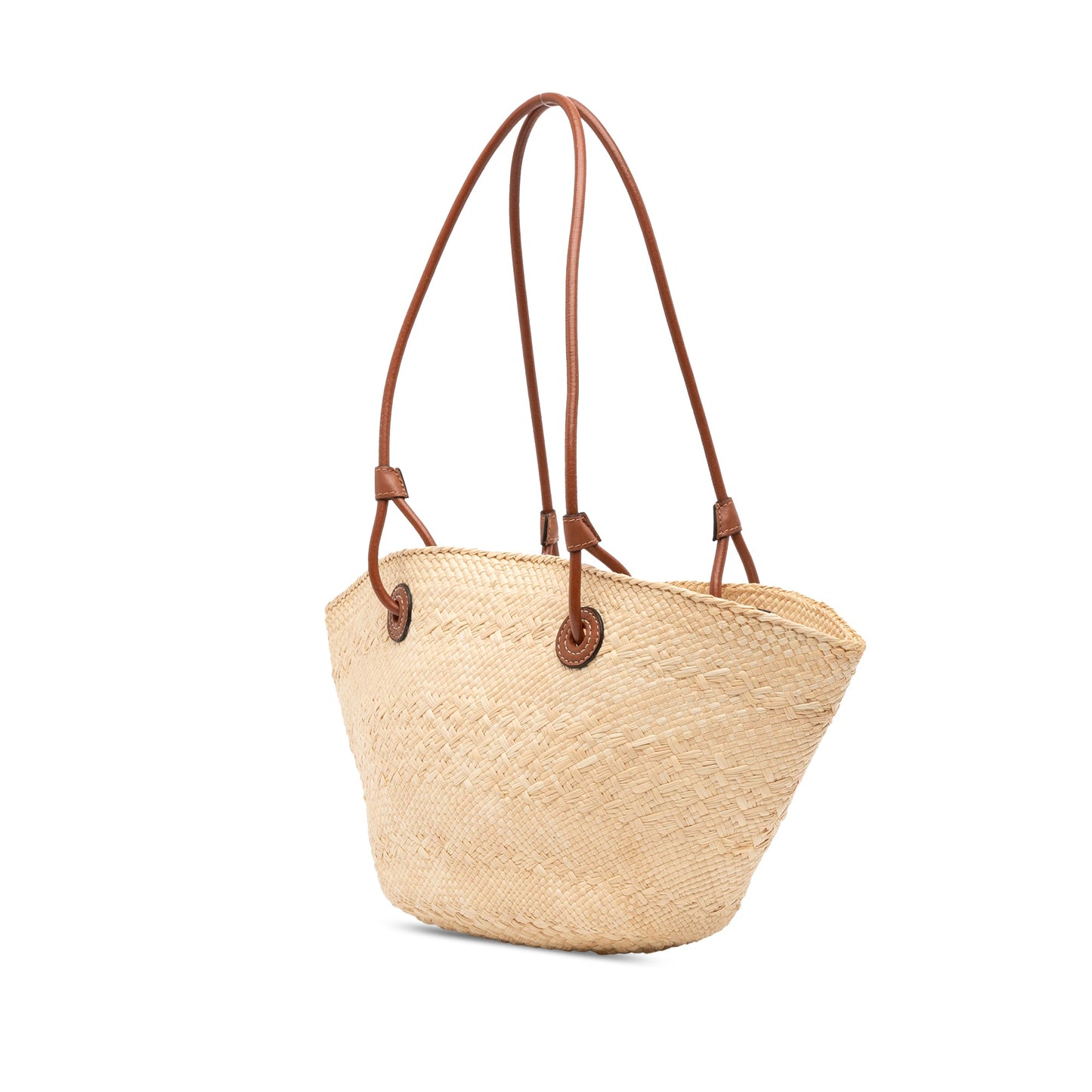 LOEWE Paulas Ibiza Small Anagram Raffia Tote