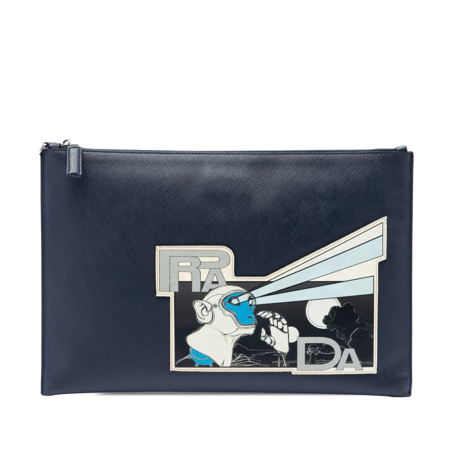 Prada Saffiano Monkey Robot Clutch