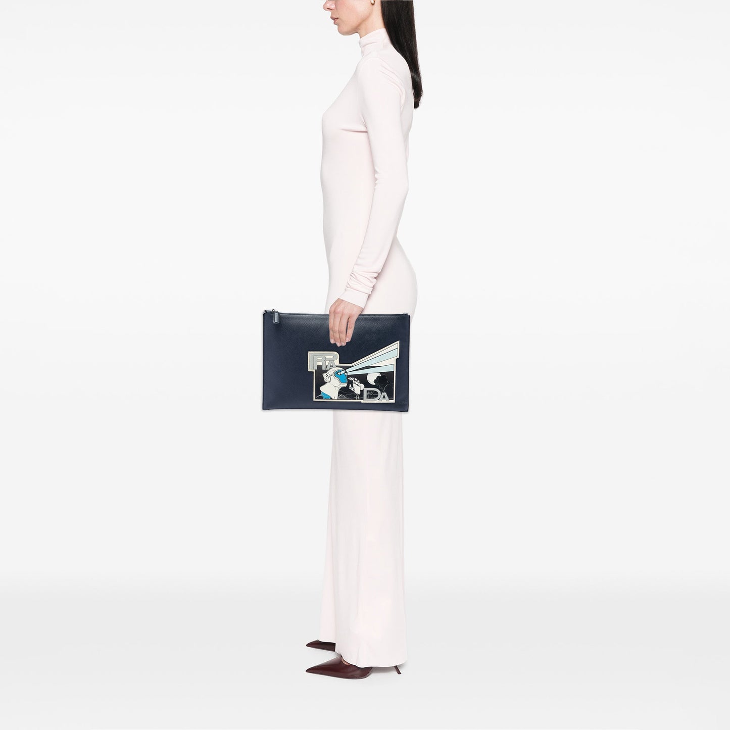 Prada Saffiano Monkey Robot Clutch
