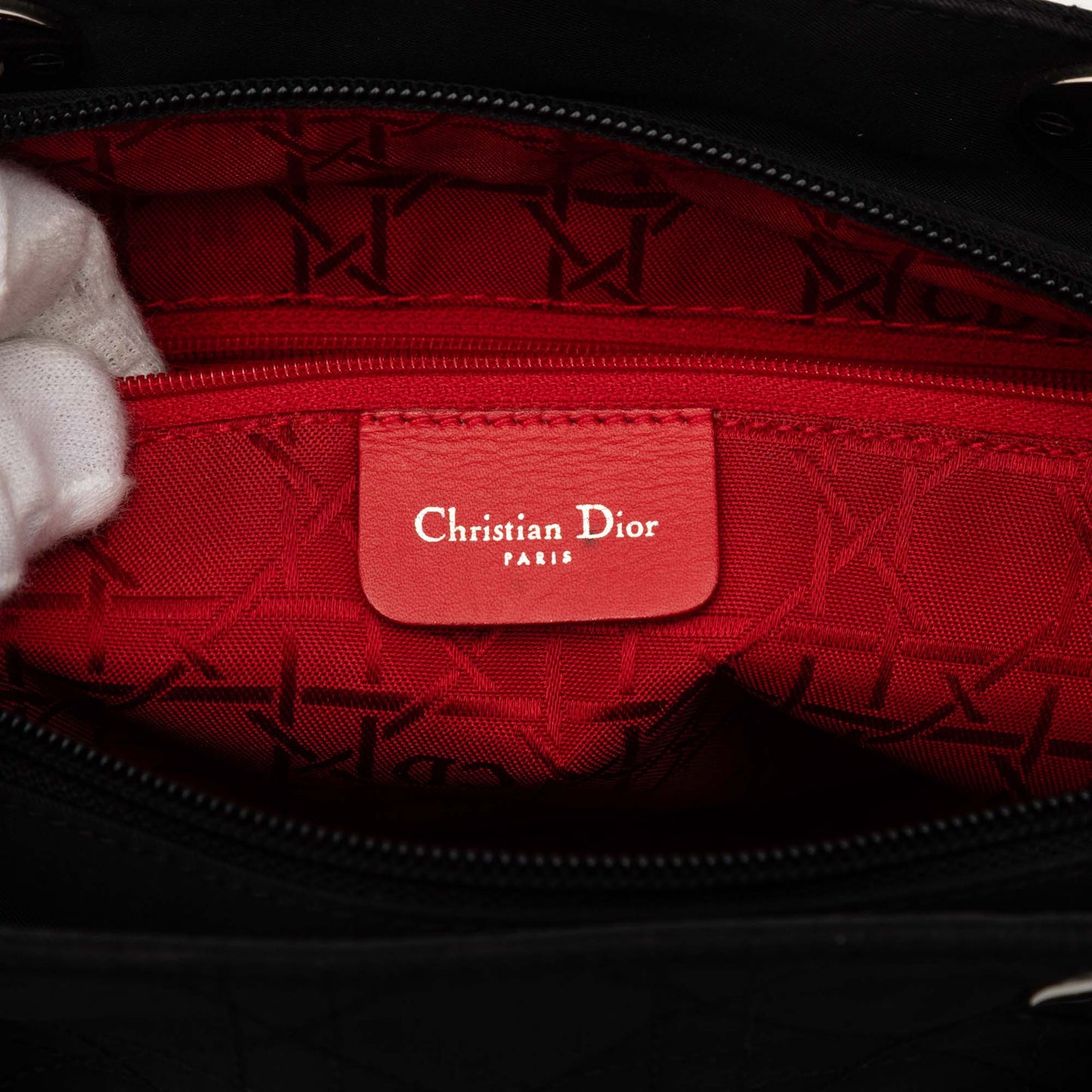 Large Nylon Cannage Lady Dior