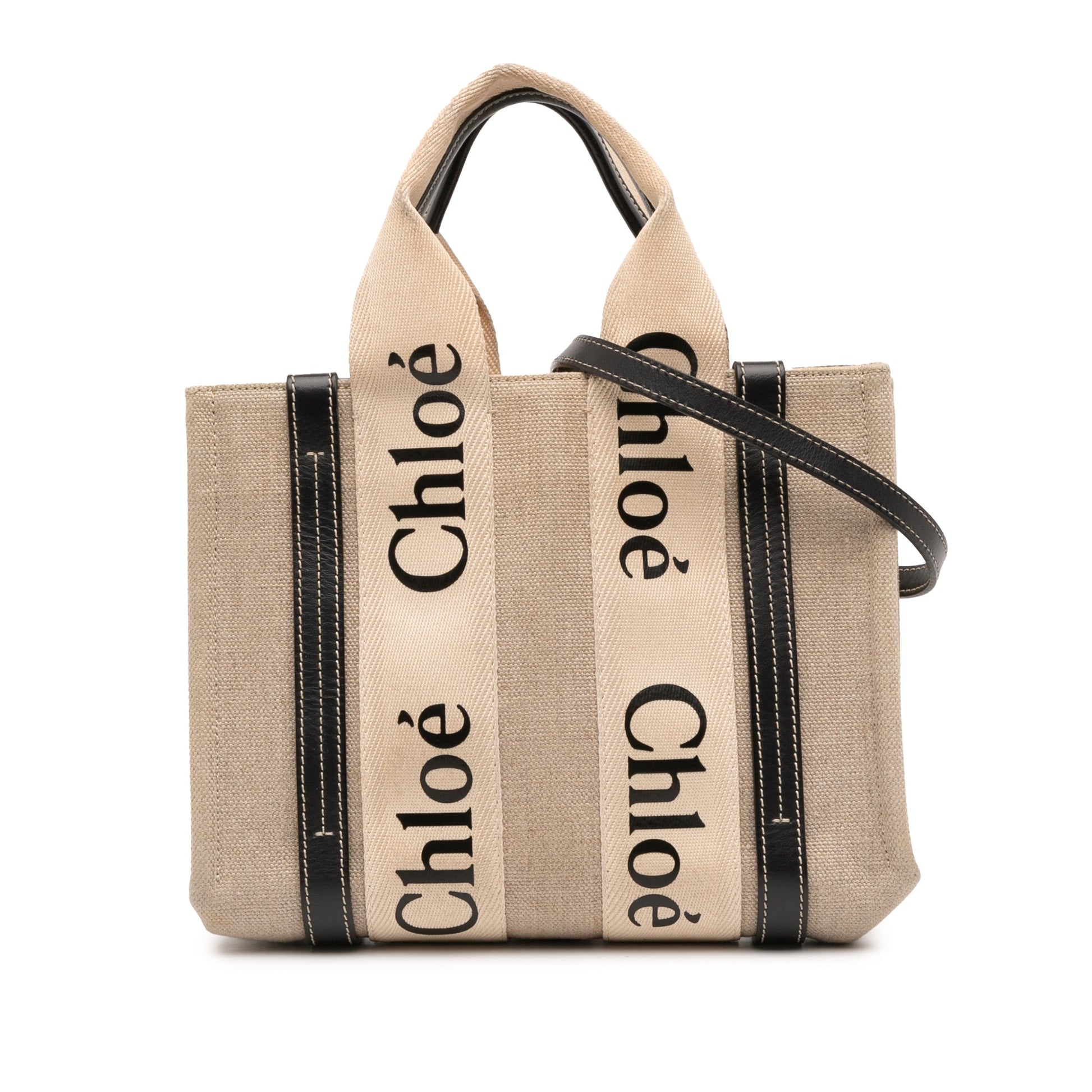 Chloé Small Canvas Woody Tote