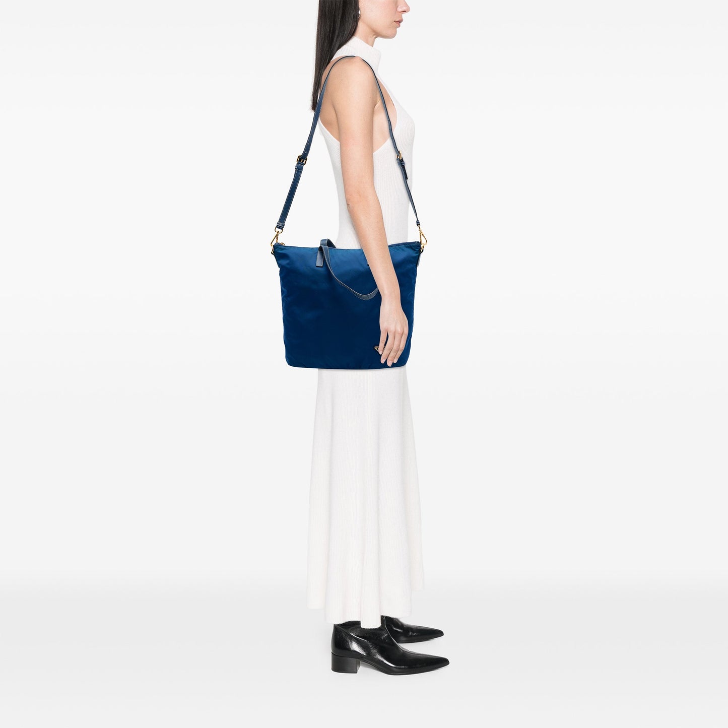 Prada Tessuto Zip Top Convertible Tote