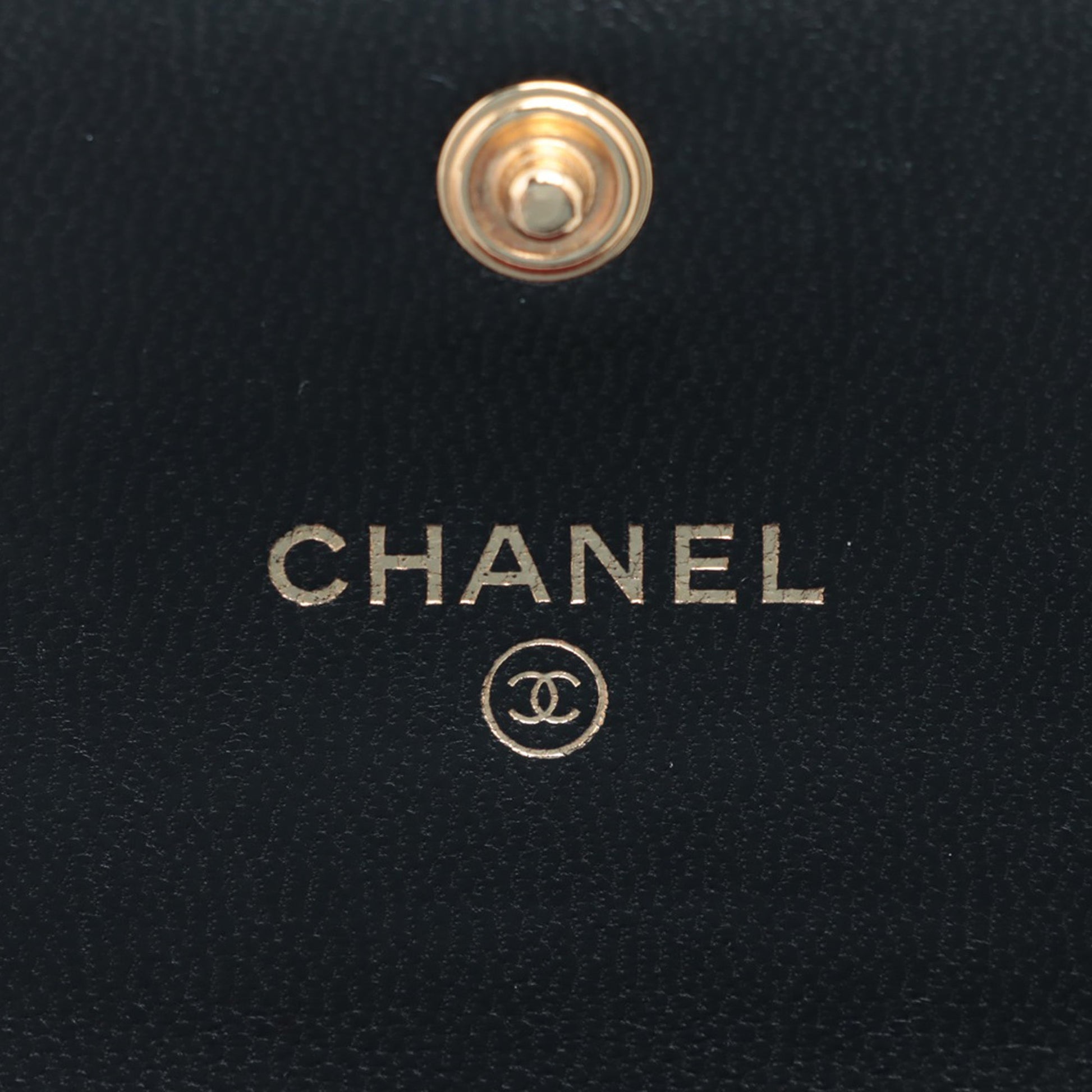 Chanel Quilted Lambskin 19 Flap Coin Purse With Chain