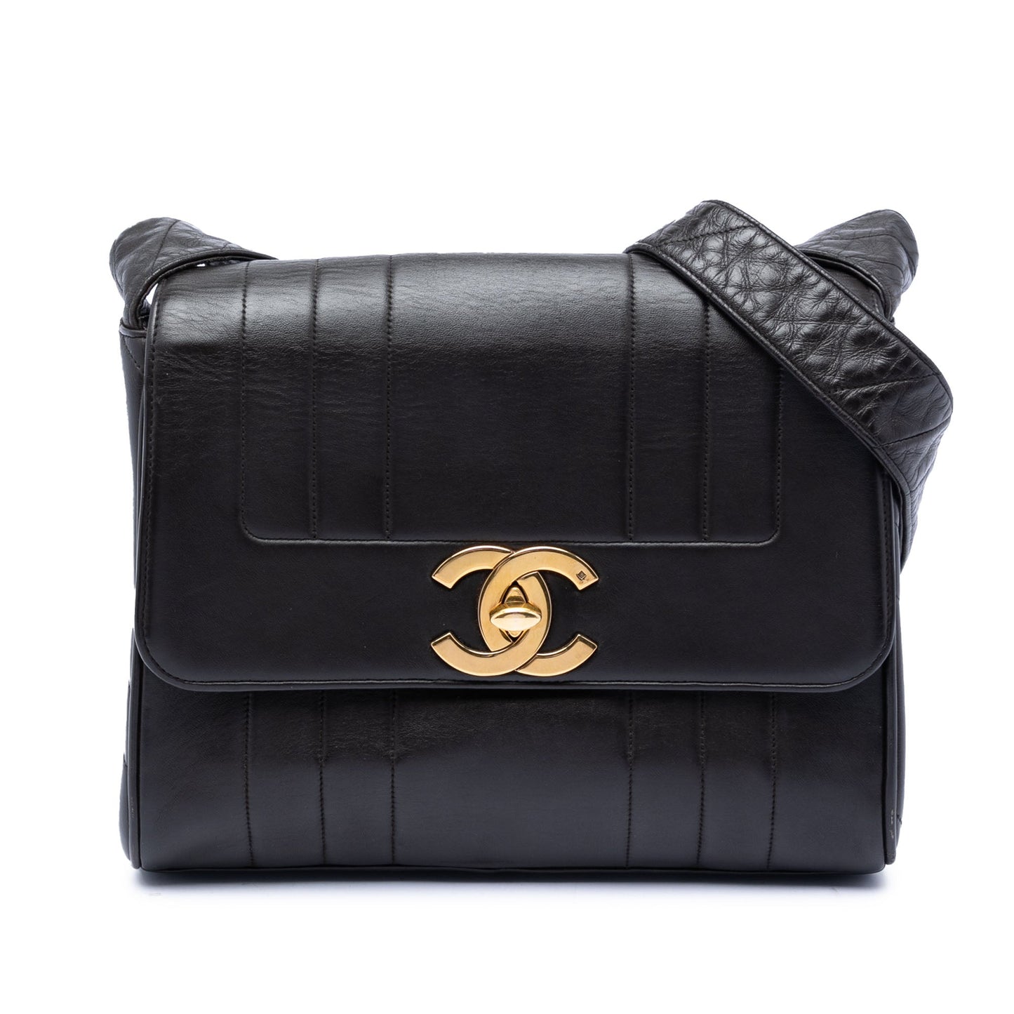 Chanel CC Vertical Quilt Lambskin Flap