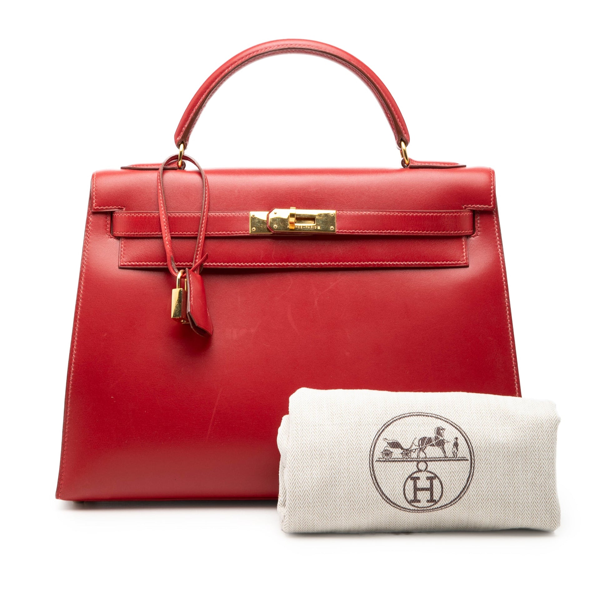 Hermès Box Calf Kelly Sellier 32