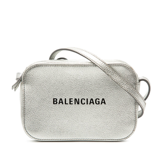 Balenciaga XS Metallic Leather Everyday Camera Bag