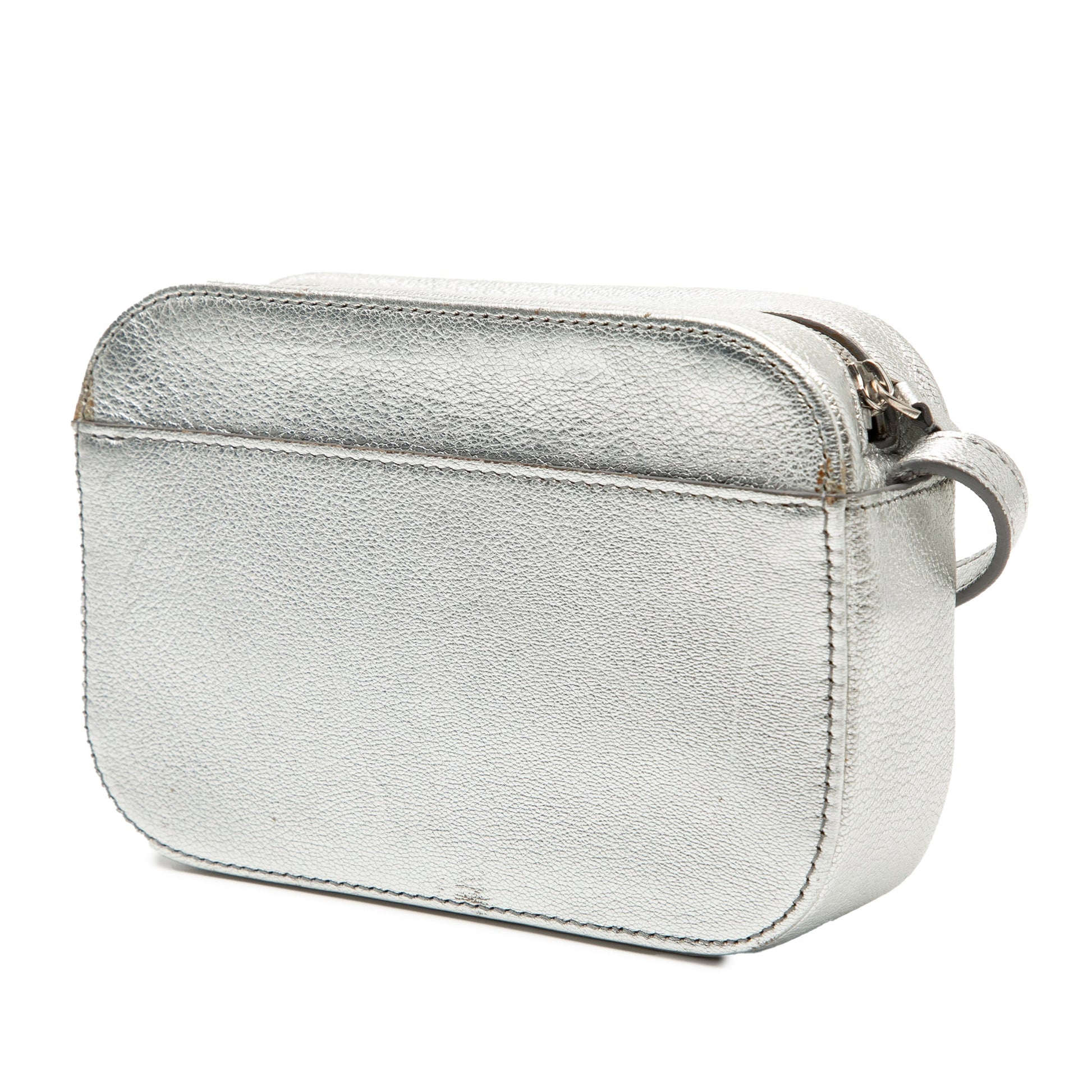 Balenciaga XS Metallic Leather Everyday Camera Bag