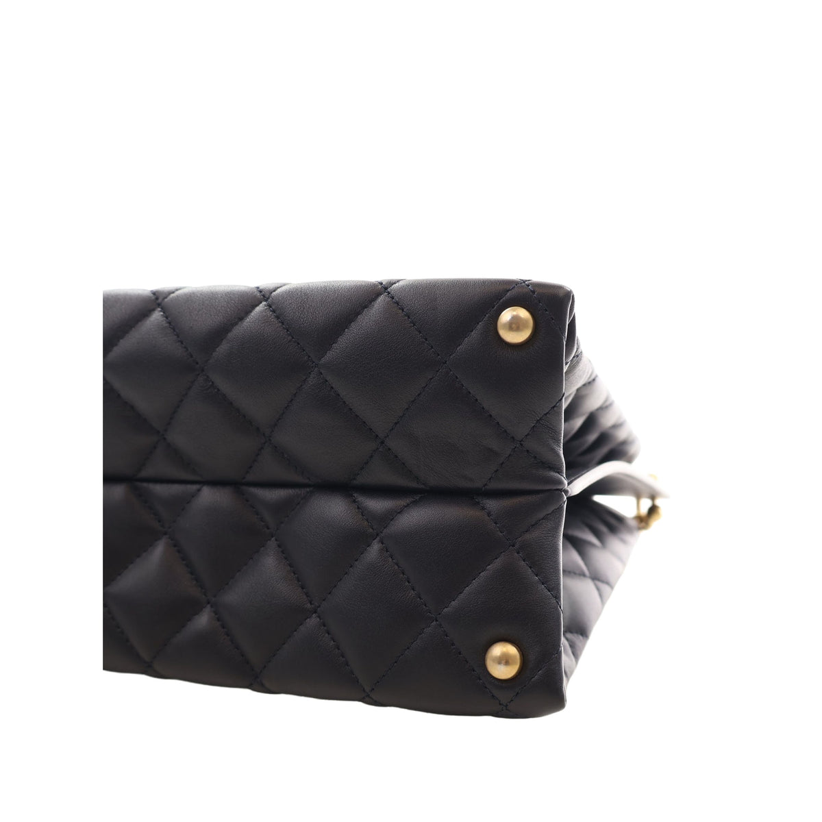 Chanel CC Quilted Calfskin Shopping Tote — Black