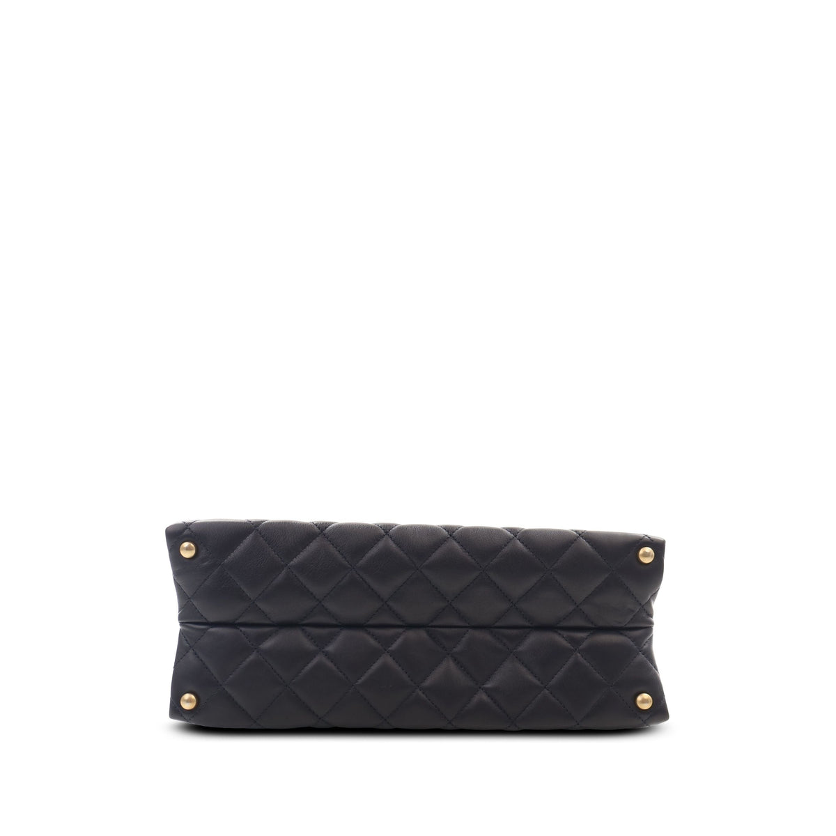 Chanel CC Quilted Calfskin Shopping Tote — Black