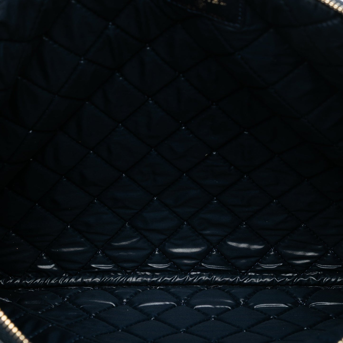 Chanel Large Quilted Lambskin O Case Clutch