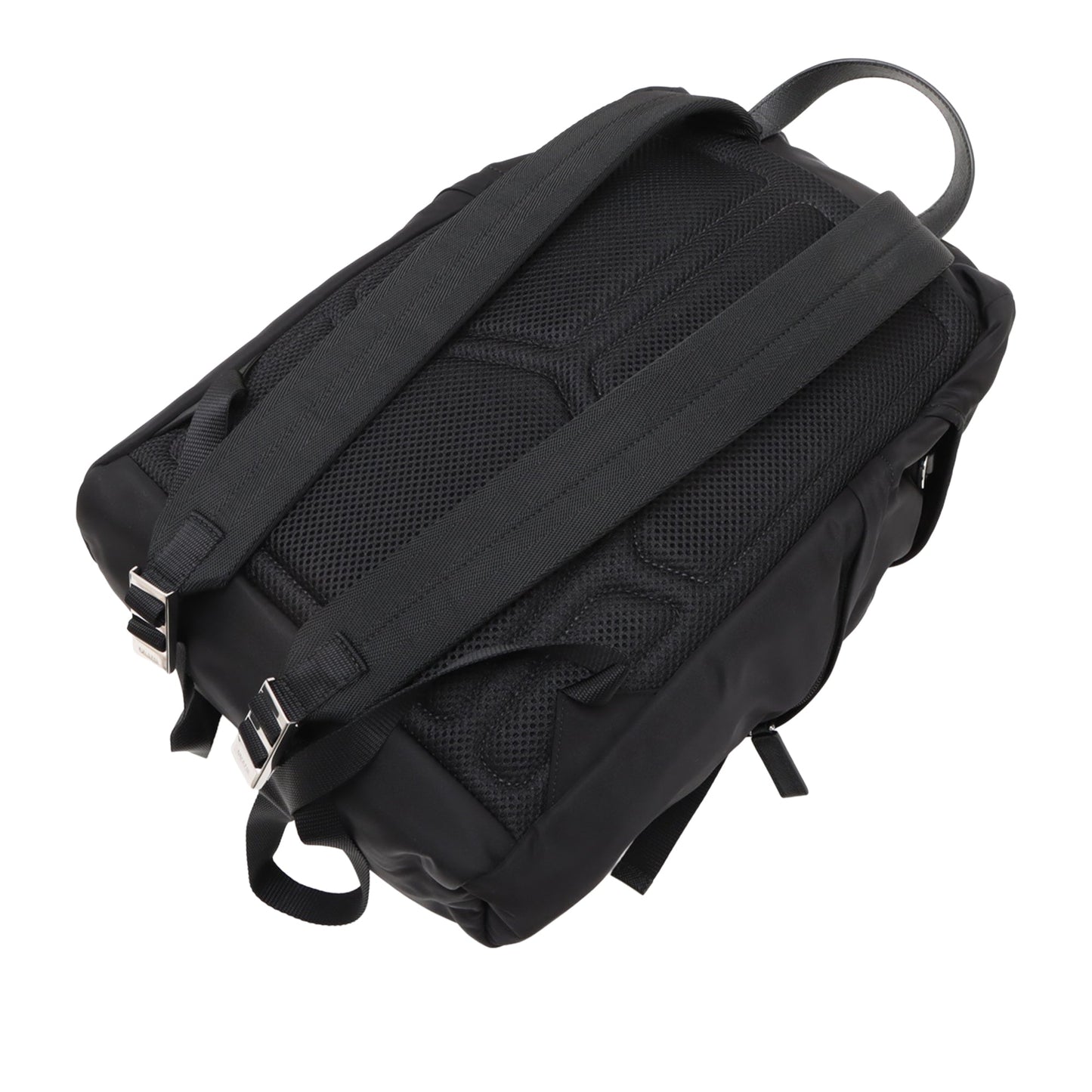 Prada Saffiano Trimmed Tessuto Backpack