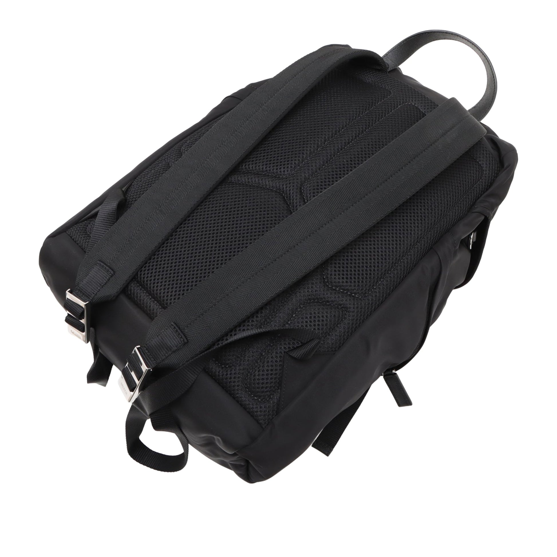Prada Saffiano Trimmed Tessuto Backpack