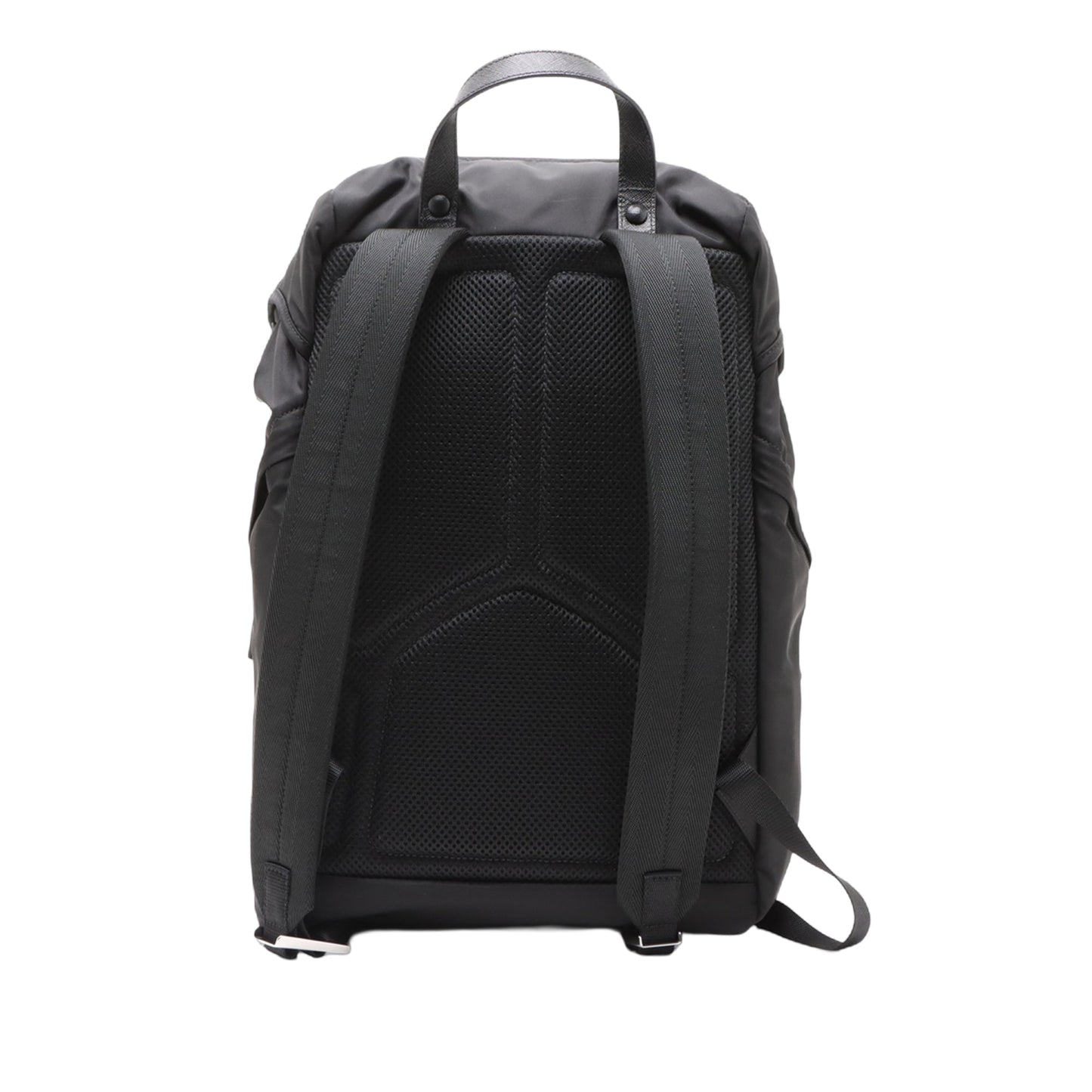 Prada Saffiano Trimmed Tessuto Backpack