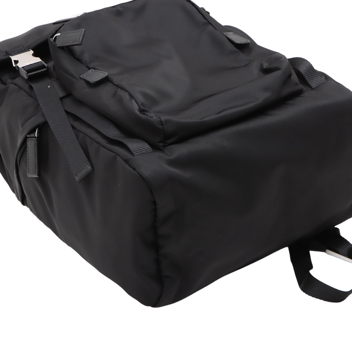Prada Saffiano Trimmed Tessuto Backpack