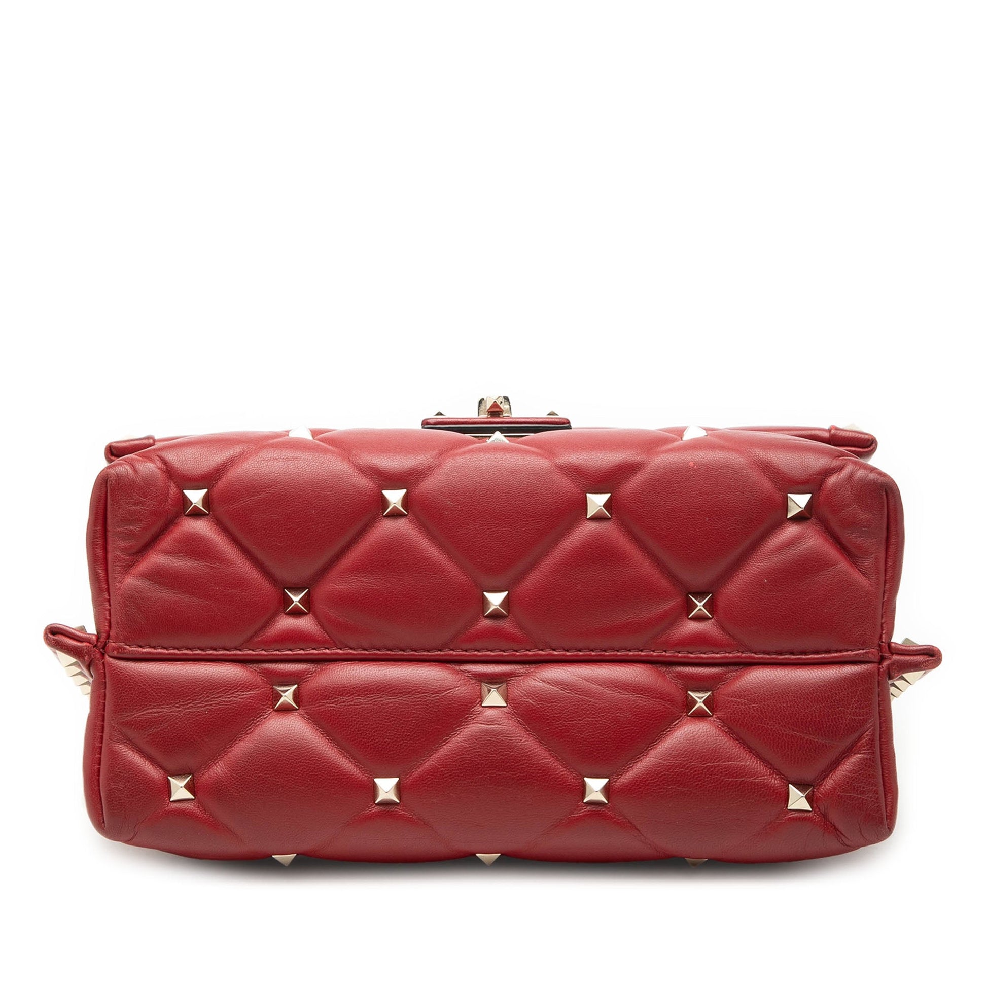 Valentino Medium Lambskin Candystud Top Handle Satchel
