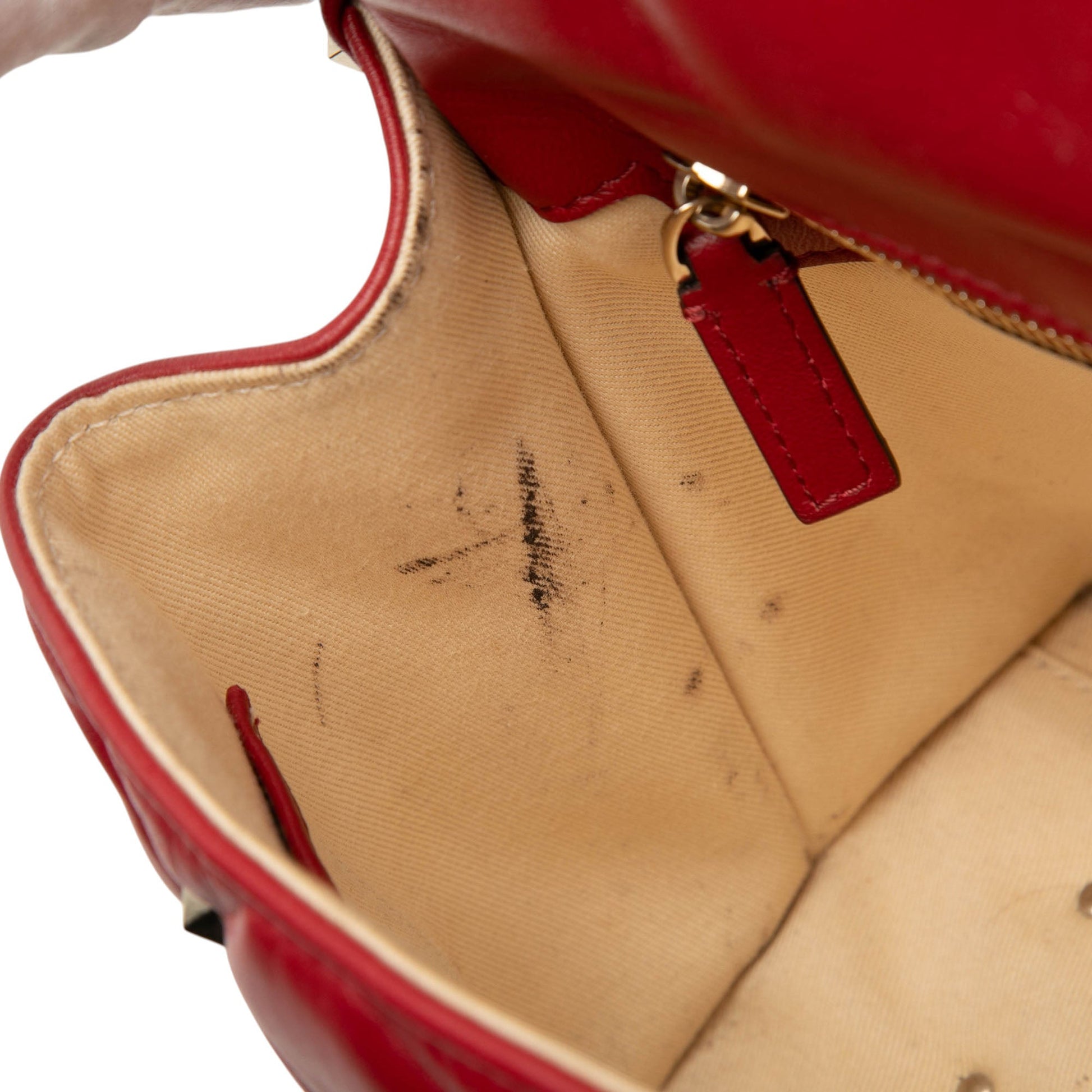 Valentino Medium Lambskin Candystud Top Handle Satchel