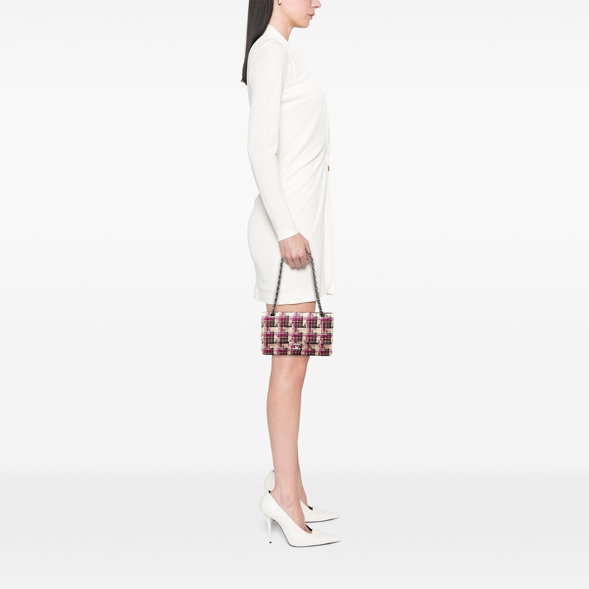 Chanel Medium Classic Tweed Double Flap