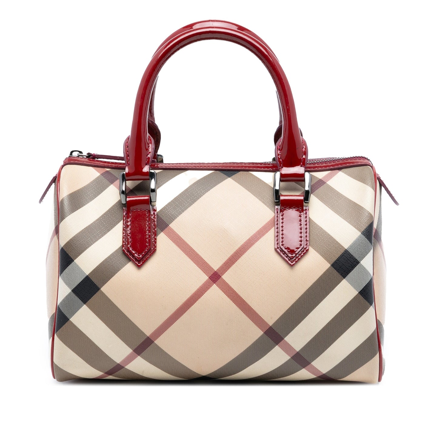 Burberry Supernova Check Canvas Chester Boston Bag