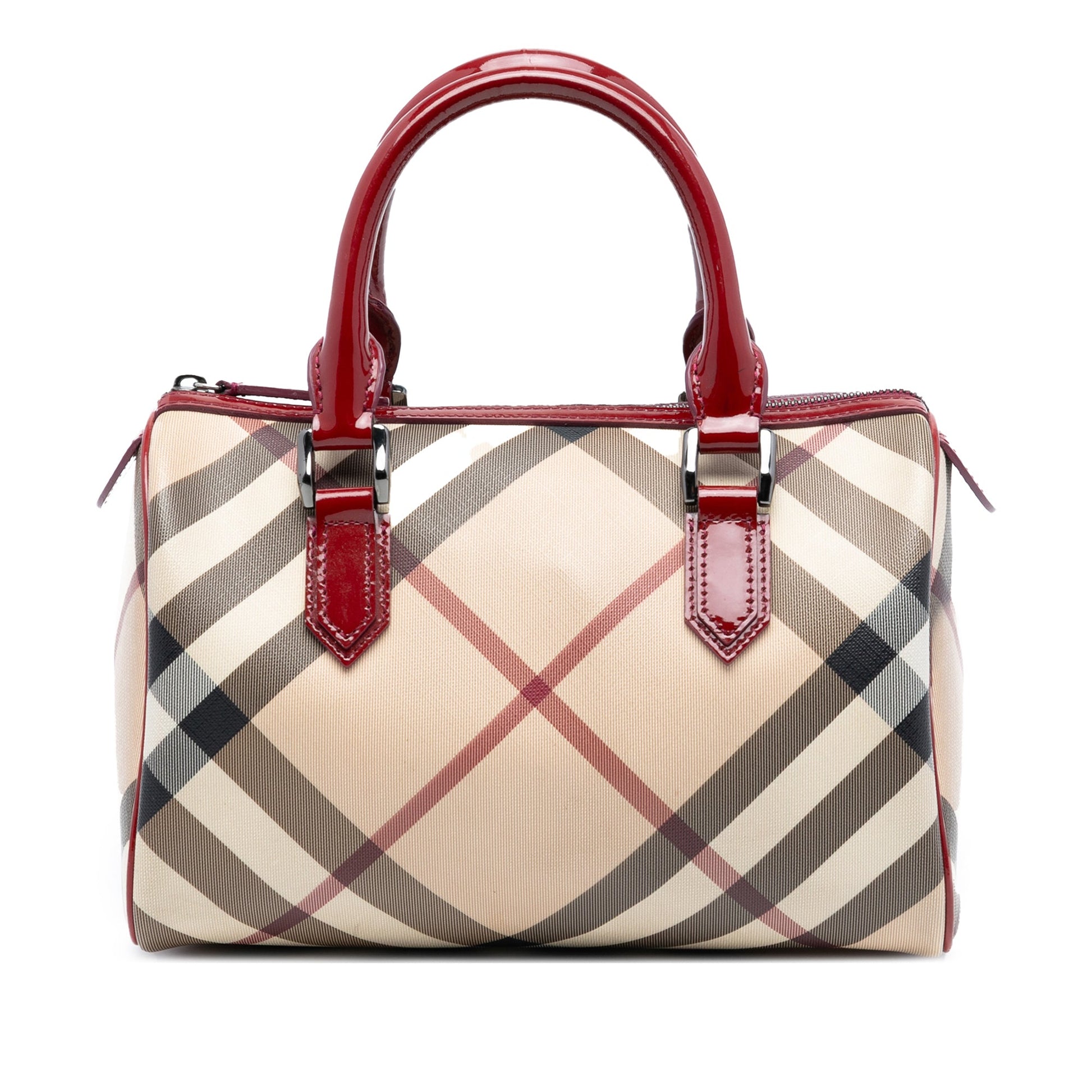 Burberry Supernova Check Canvas Chester Boston Bag