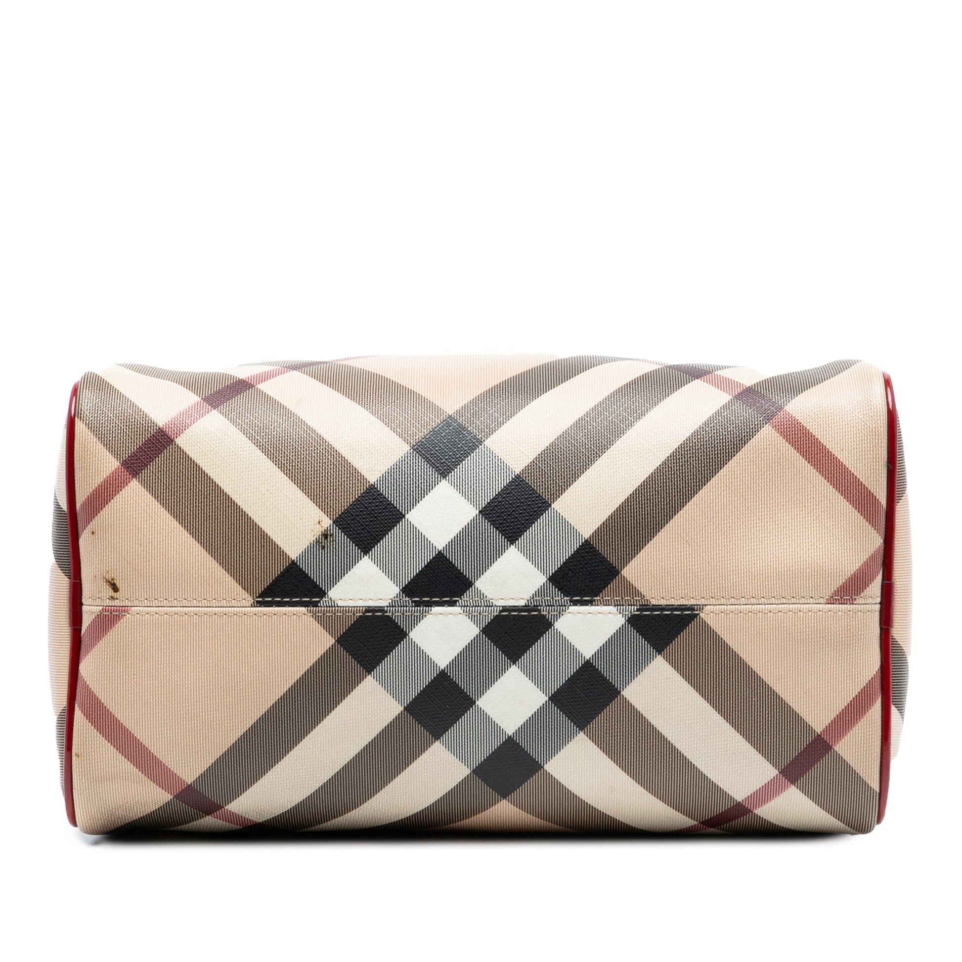 Burberry Supernova Check Canvas Chester Boston Bag
