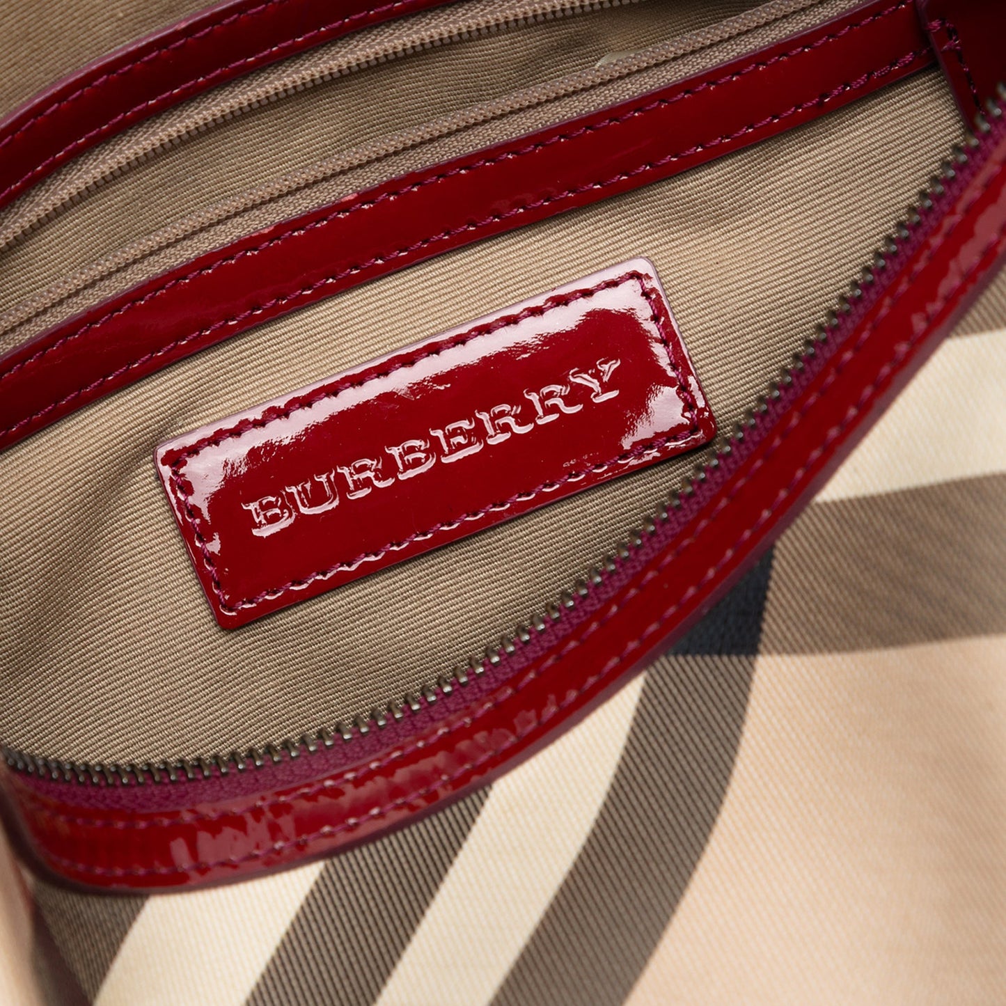 Burberry Supernova Check Canvas Chester Boston Bag