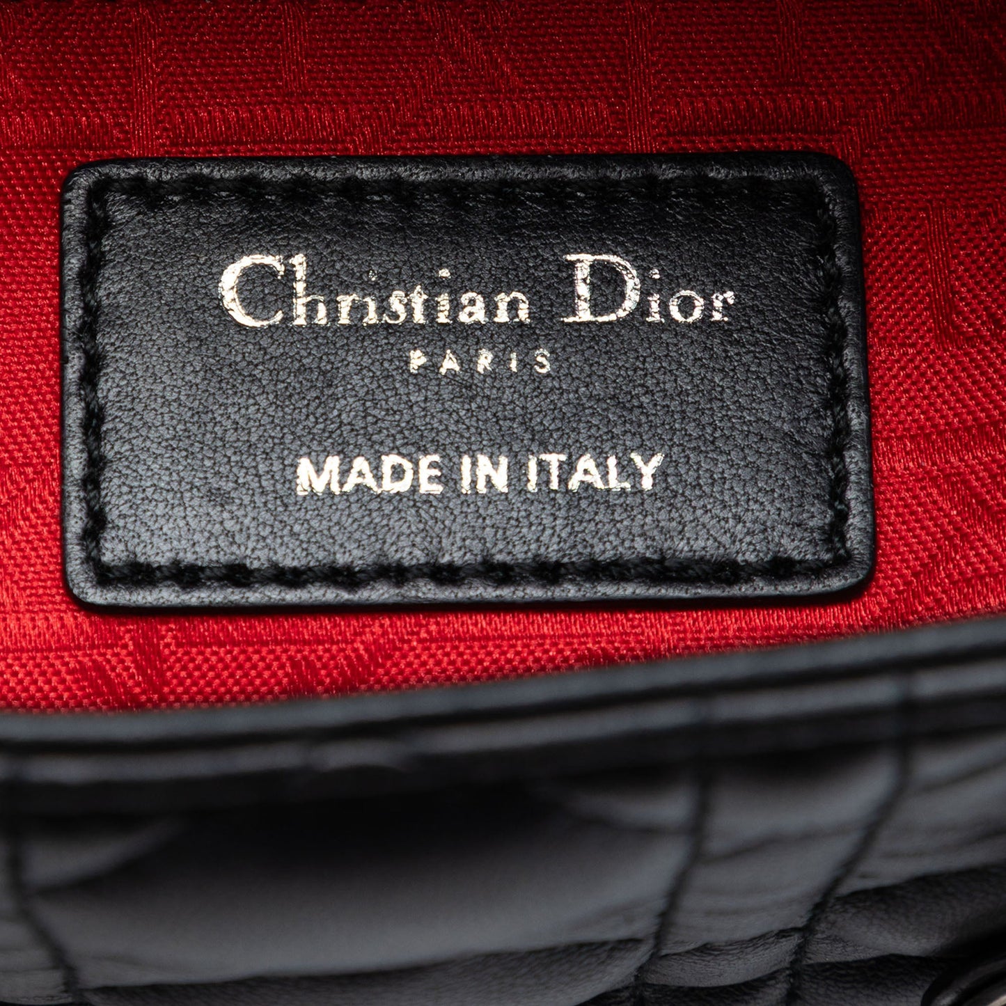 Dior Mini Lambskin Cannage Lady Dior